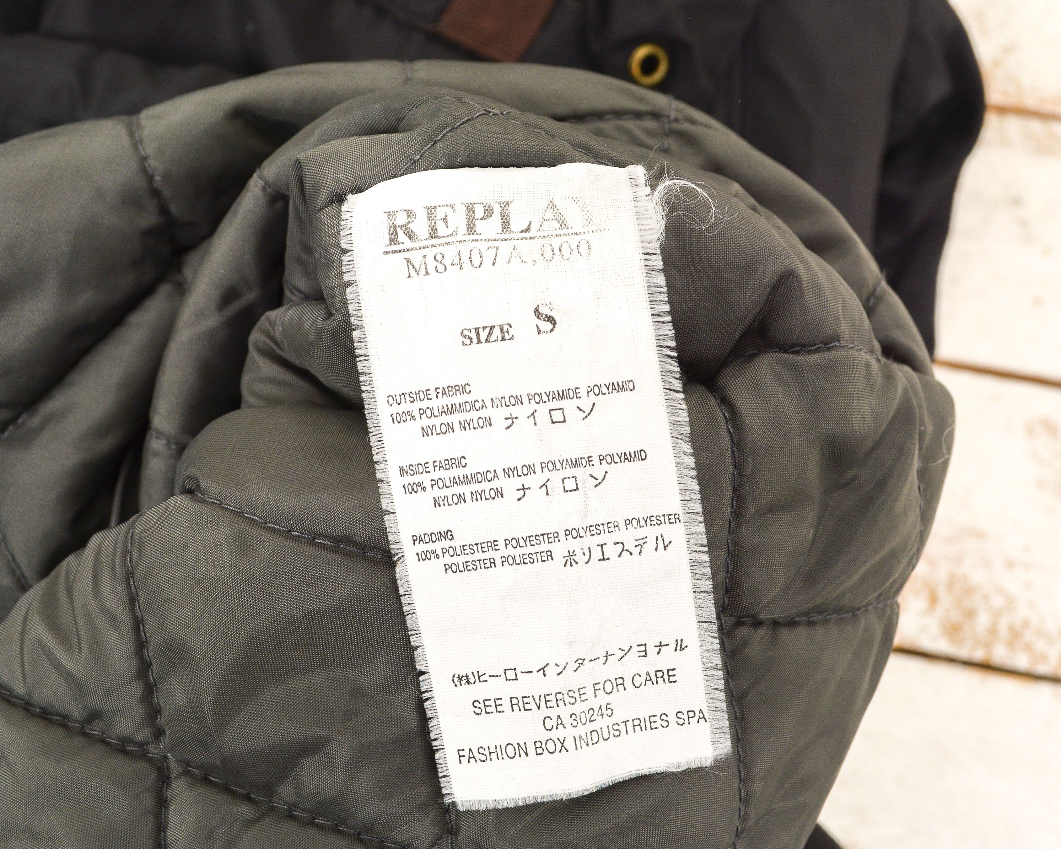Replay Men S Coat Parka Nylon Hooded Quilted Lining Jacket Flying Size US S / EU 44-46 / 1 - 6 Thumbnail