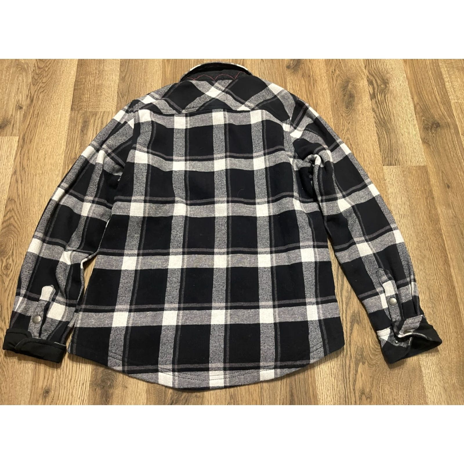 Orvis VINTAGE Orvis Shirt Women’s Size Medium Black White Plaid Button Up Jacket Size M / US 6-8 / IT 42-44 - 2 Thumbnail