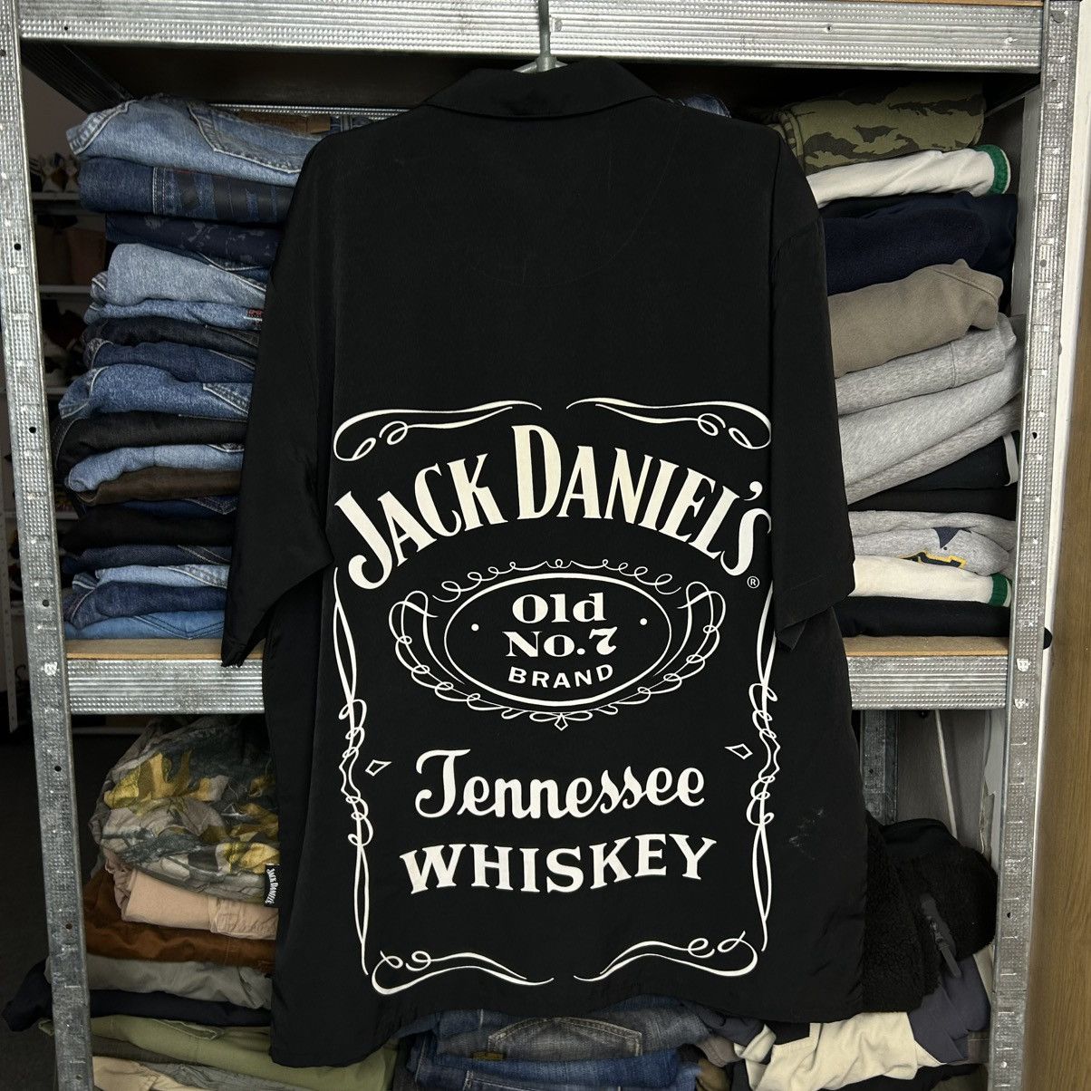 Vintage Vintage Jack Daniels 2005 Graphic overprinted button shirt Size US XL / EU 56 / 4 - 10 Thumbnail