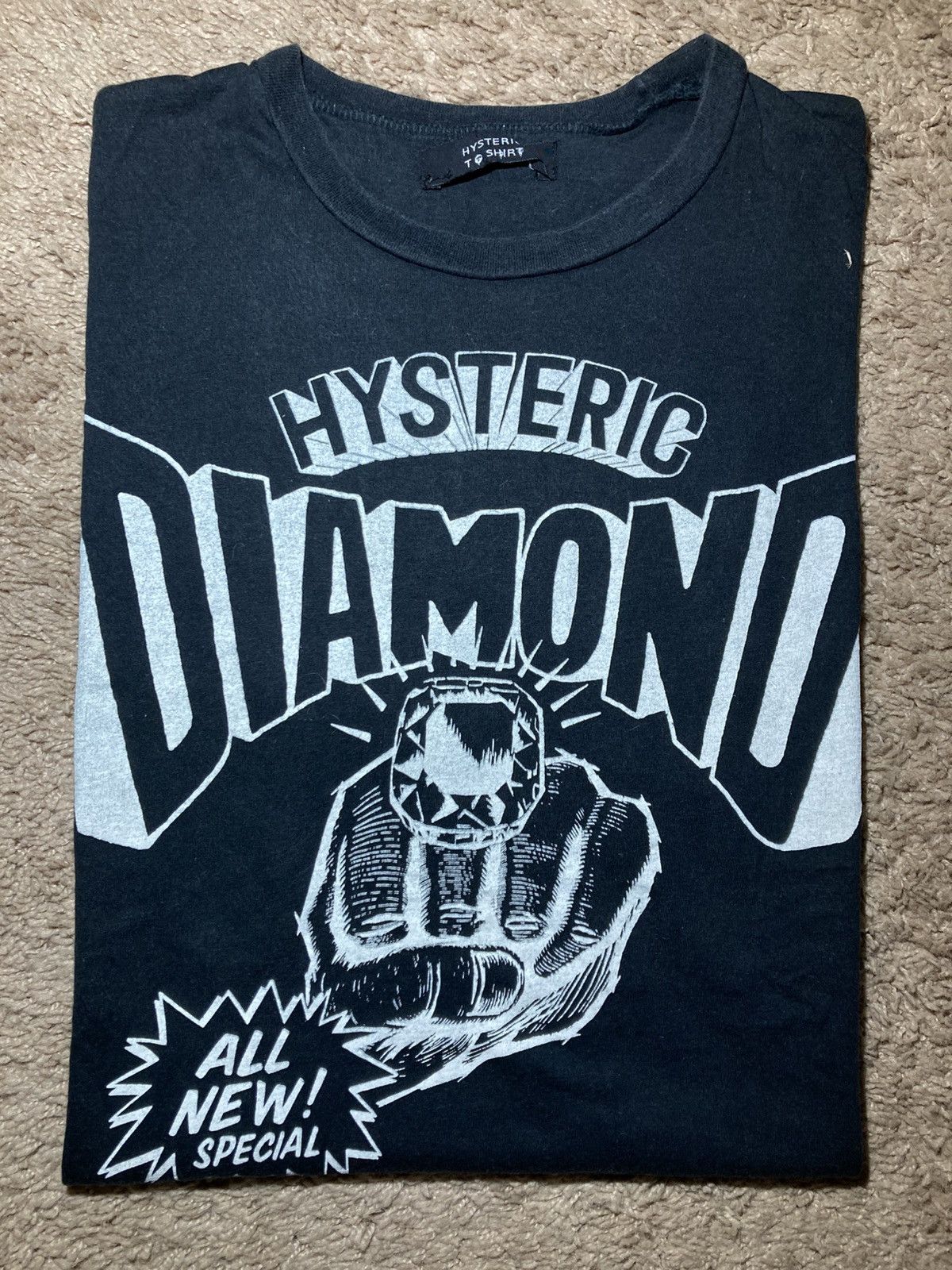 Hysteric Glamour 1989 Hysteric Diamond Ring Pow Black Jewelry Comic 80s 90s Size US M / EU 48-50 / 2 - 1 Thumbnail
