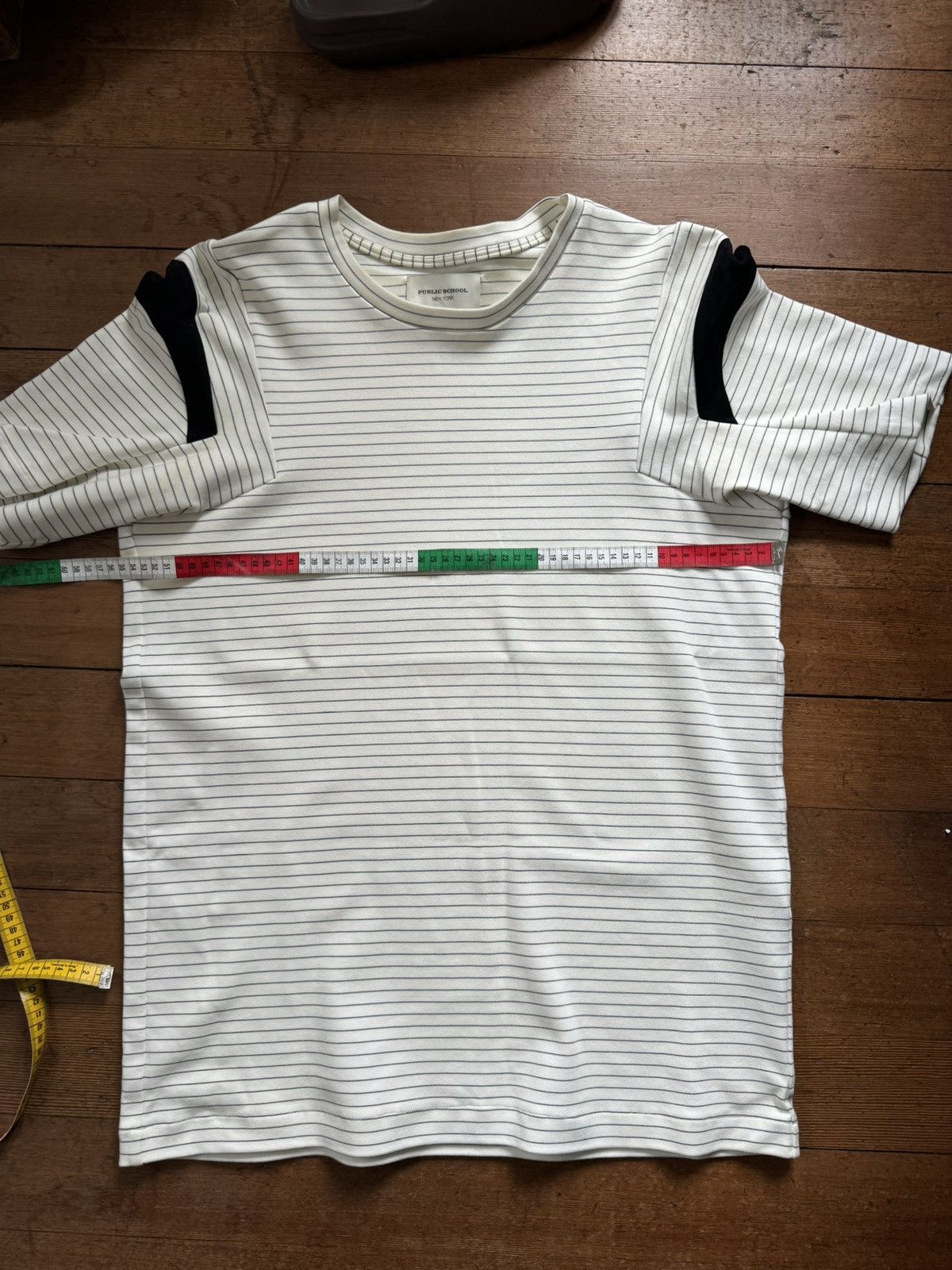 Public School gital pin stripe t shirt Size US M / EU 48-50 / 2 - 2 Thumbnail