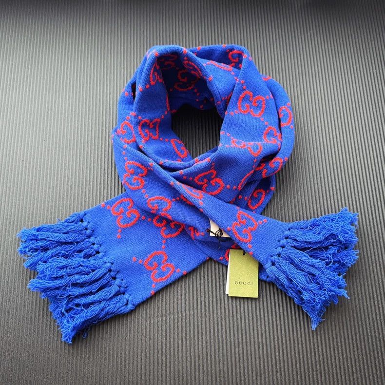 Gucci Gucci 22FW autumn and winter show wool scarf Size ONE SIZE - 2 Thumbnail