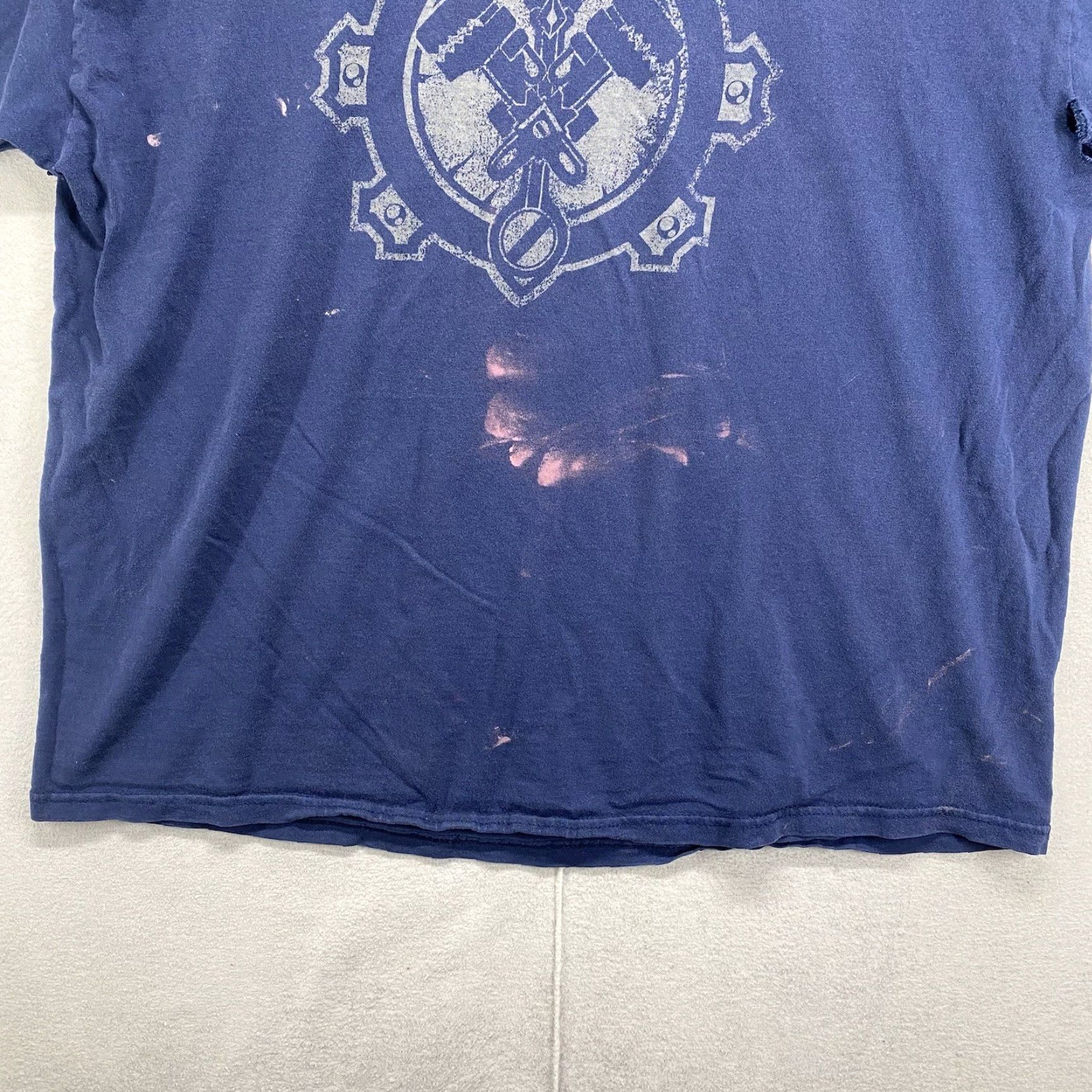 Vintage VINTAGE Blizzard Entertainment T-Shirt Men Large Blue 90s Gaming Anime Art War Graphic Print Relaxed Fit Size US L / EU 52-54 / 3 - 6 Thumbnail