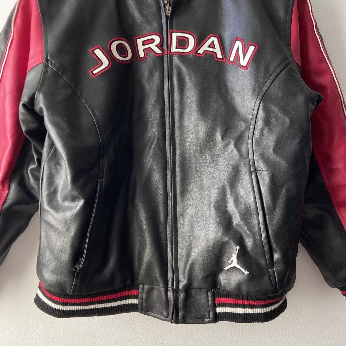 Jordan Brand Michael Jordan Vintage Leather Bomber Jacket Size US S / EU 44-46 / 1 - 3 Thumbnail