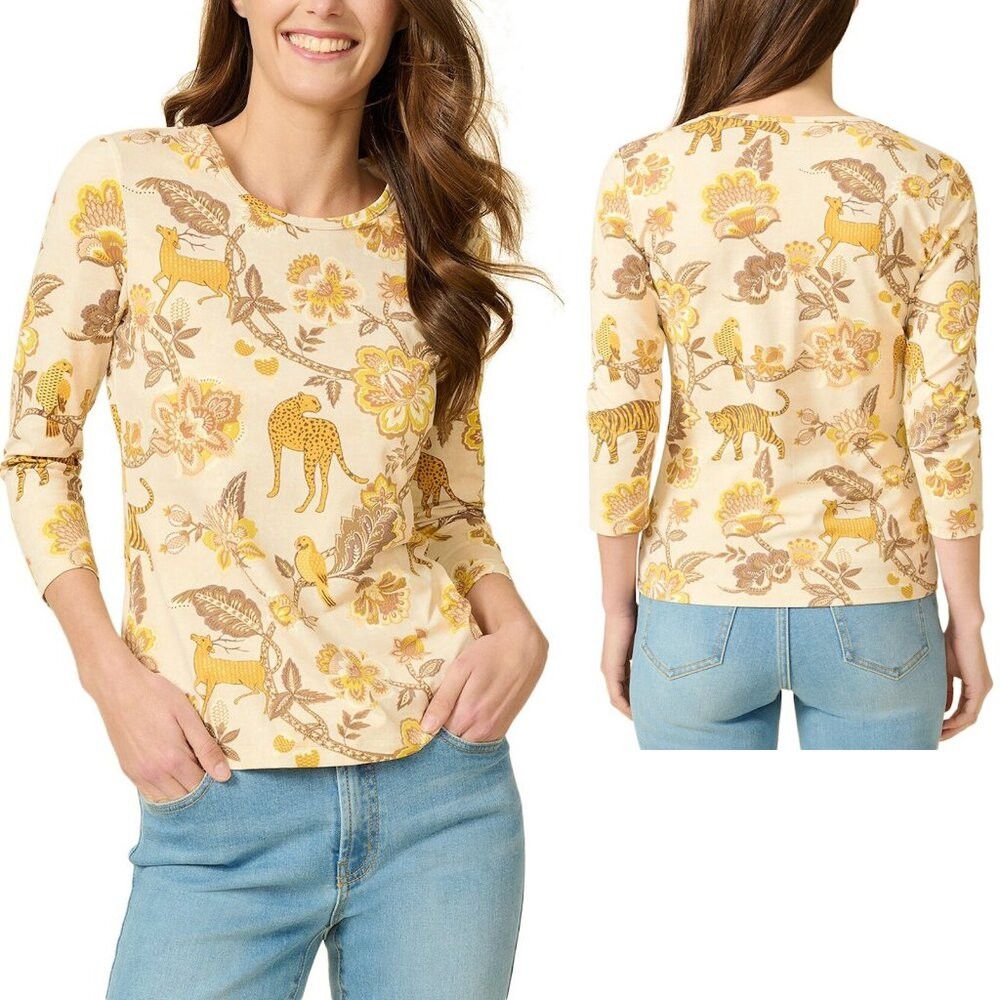 NWT New $178 J.McLaughlin Signature Sand Gold Tigris Knit 3