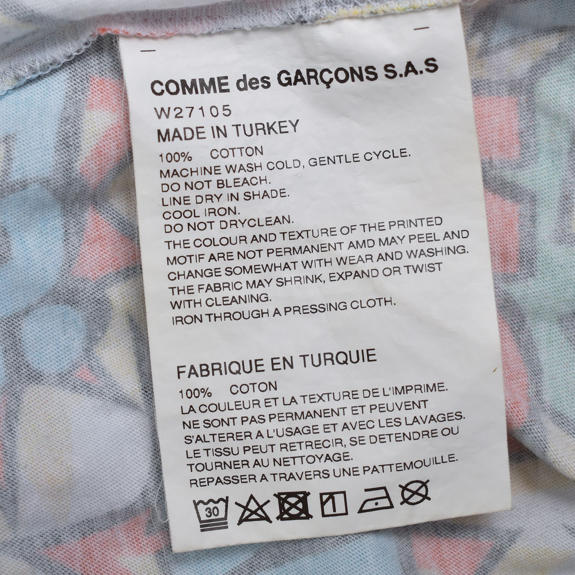Comme des Garcons SHIRT COMME des GARÇONS SHIRT Vertical Comic YES NO Print T-Shirt Size US S / EU 44-46 / 1 - 4 Thumbnail