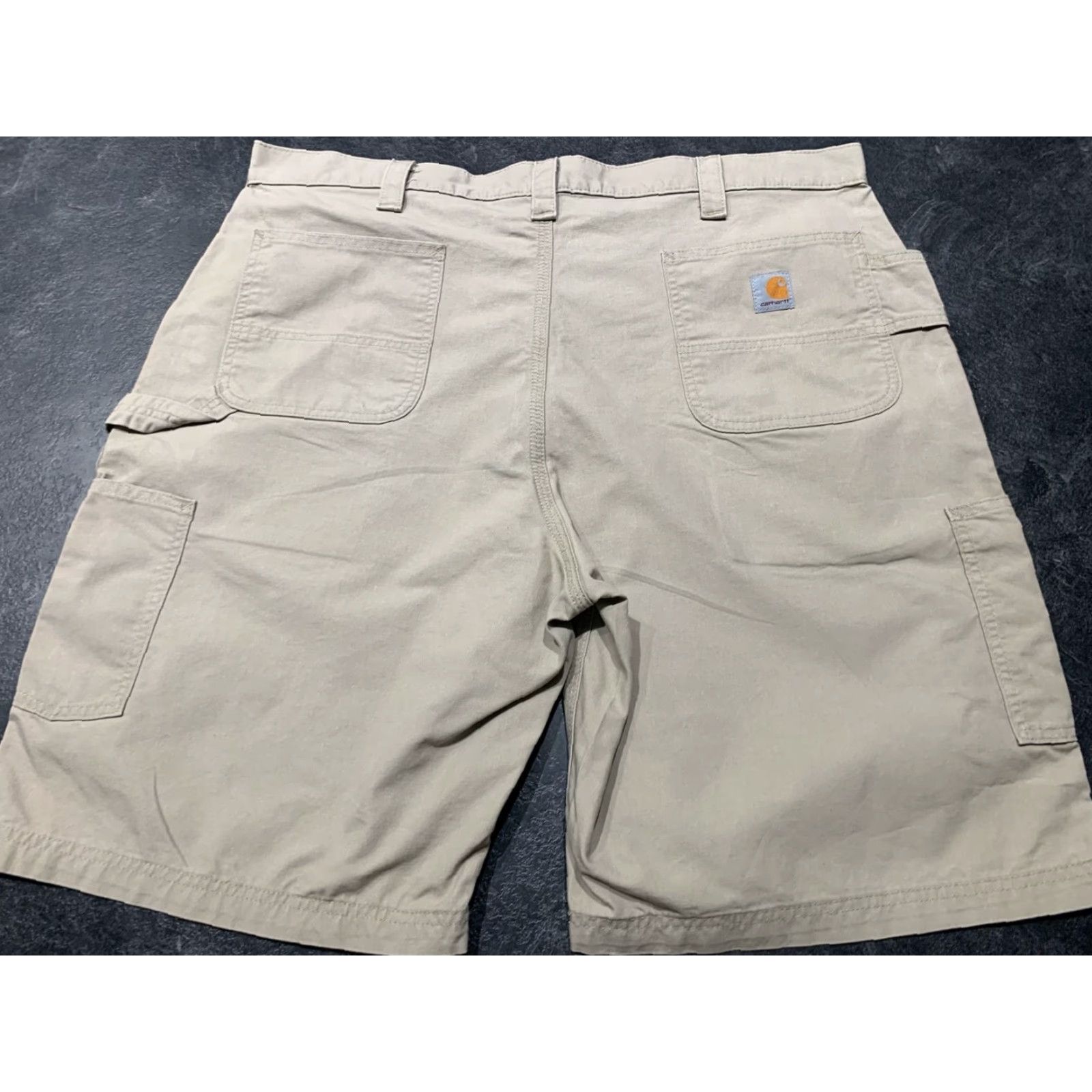 Carhartt VINTAGE Carhartt Cargo Shorts Mens 42 Canvas Beige 10 Inseam 42 Waist Tan Beig e Cotton Workwear Y2K Skater Grunge Regular Mens Size US 42 / EU 58 - 3 Thumbnail
