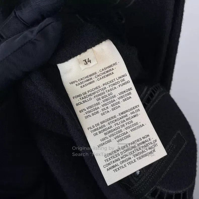 Hermes Hermes Leather and Cashmere Long Vest Jacket with Cut-Outs Size XXS / US 00 / IT 34 - 7 Thumbnail