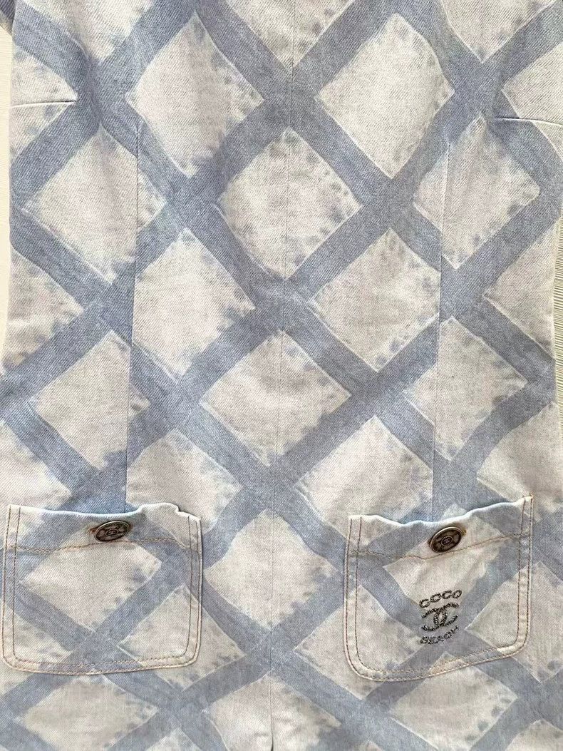 Chanel Chanel Denim jumpsuit Size 42" / US 20 - 5 Thumbnail