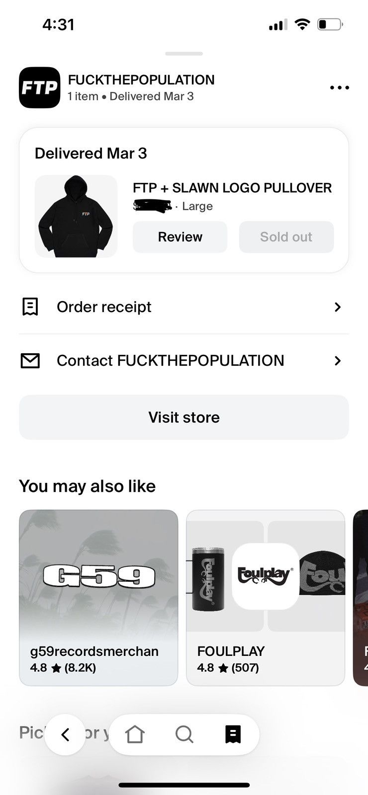 Fuck The Population 2025’ Brand New FTP X SLAWN Logo Pullover Sz L Size US L / EU 52-54 / 3 - 5 Thumbnail