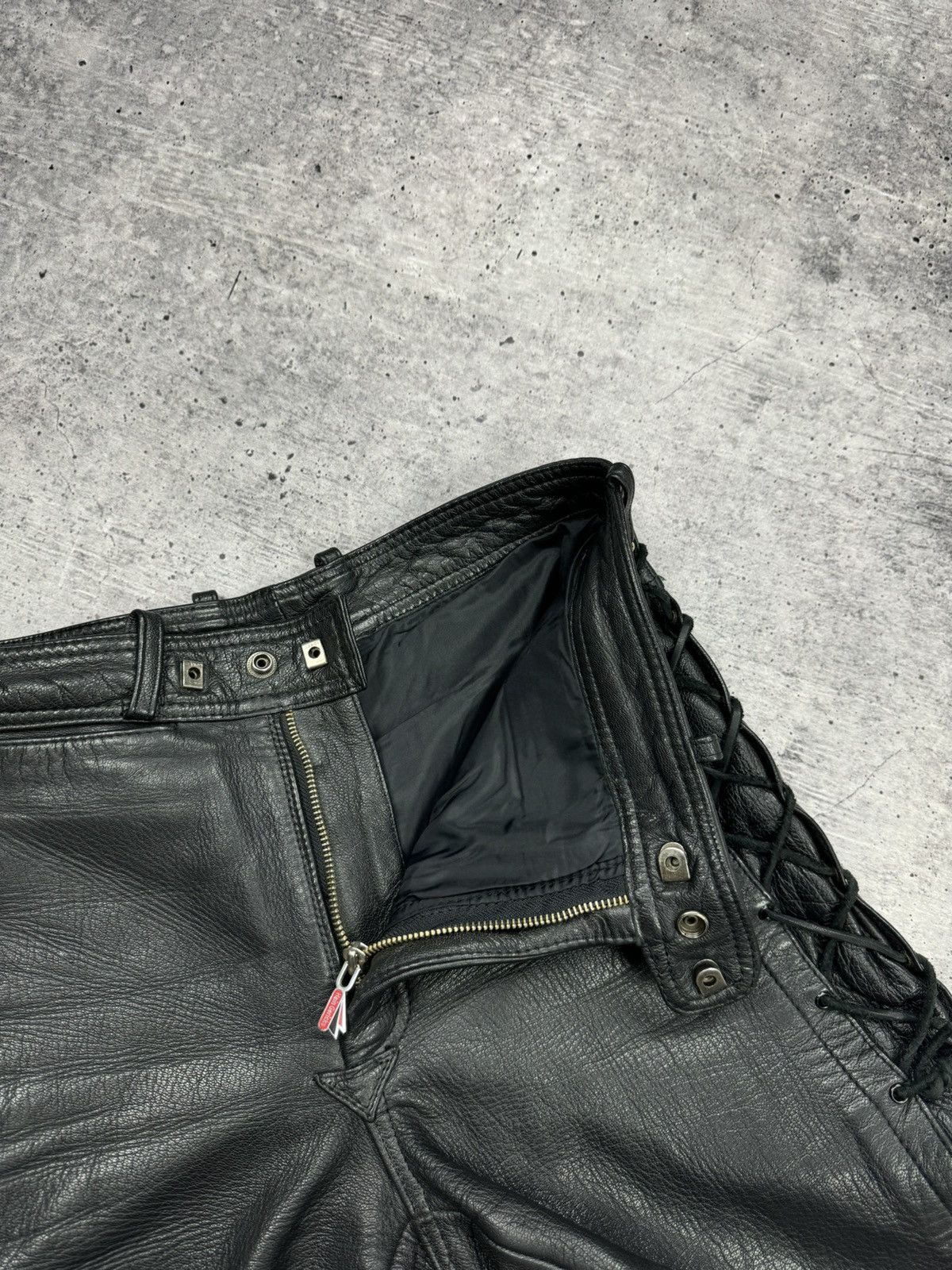 Genuine Leather Vintage 90’s Y2K Style Casual Cowboy Genuine Leather Pants Size US 30 / EU 46 - 13 Thumbnail