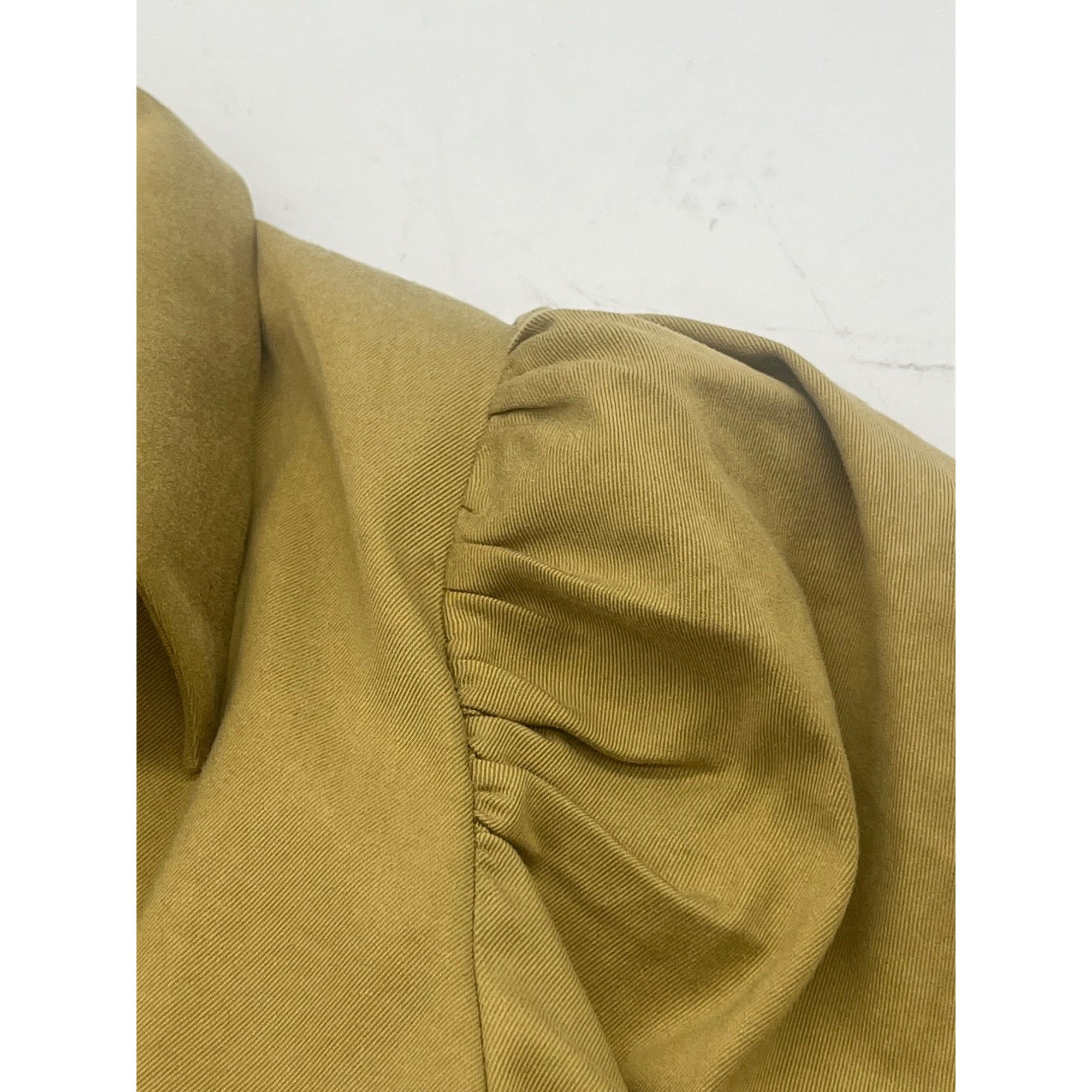 Other DR2 By Daniel Rainn Puff Sleeve Button-up Shirt In Golden Kh Size L / US 10 / IT 46 - 4 Thumbnail