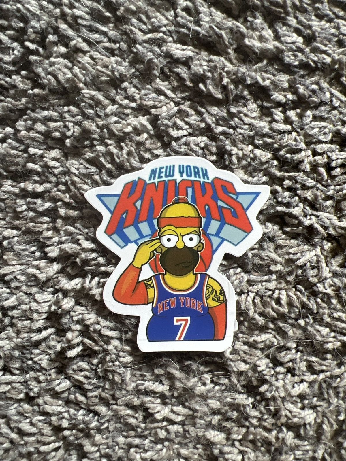 The Simpsons The Simpsons New York Knicks Homer Simpson Sticker | Grailed