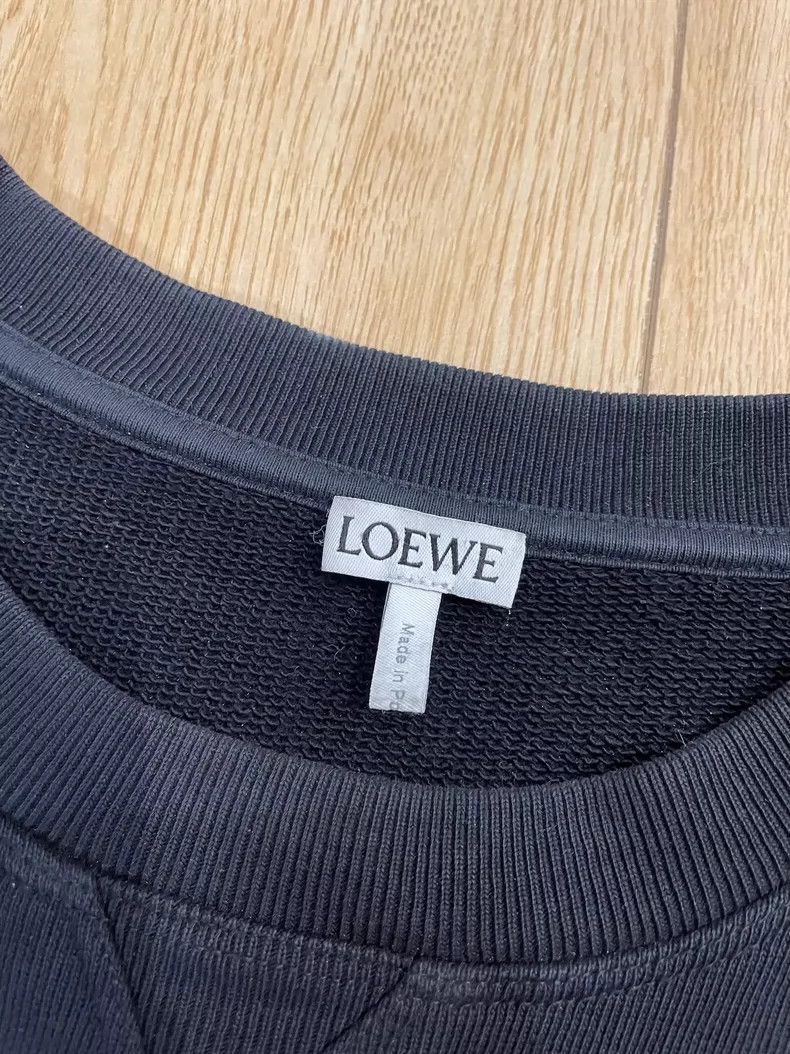 Loewe LOEWE Black embroidered hoodie Size XL / US 12-14 / IT 48-50 - 3 Thumbnail
