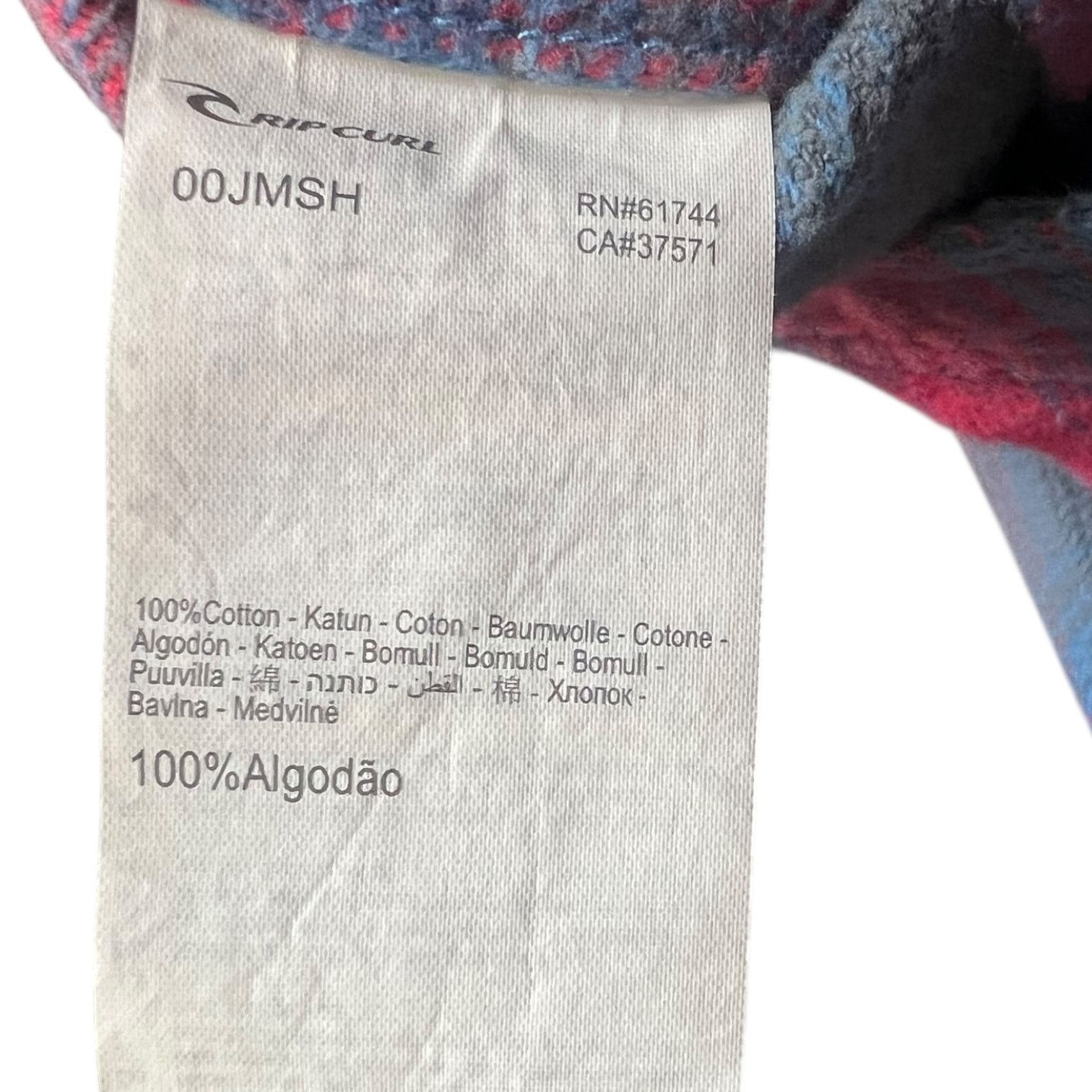 Rip Curl Men's Rip Curl Count Flannel Plaid Shirt - M - $65 Retail Size US M / EU 48-50 / 2 - 8 Thumbnail