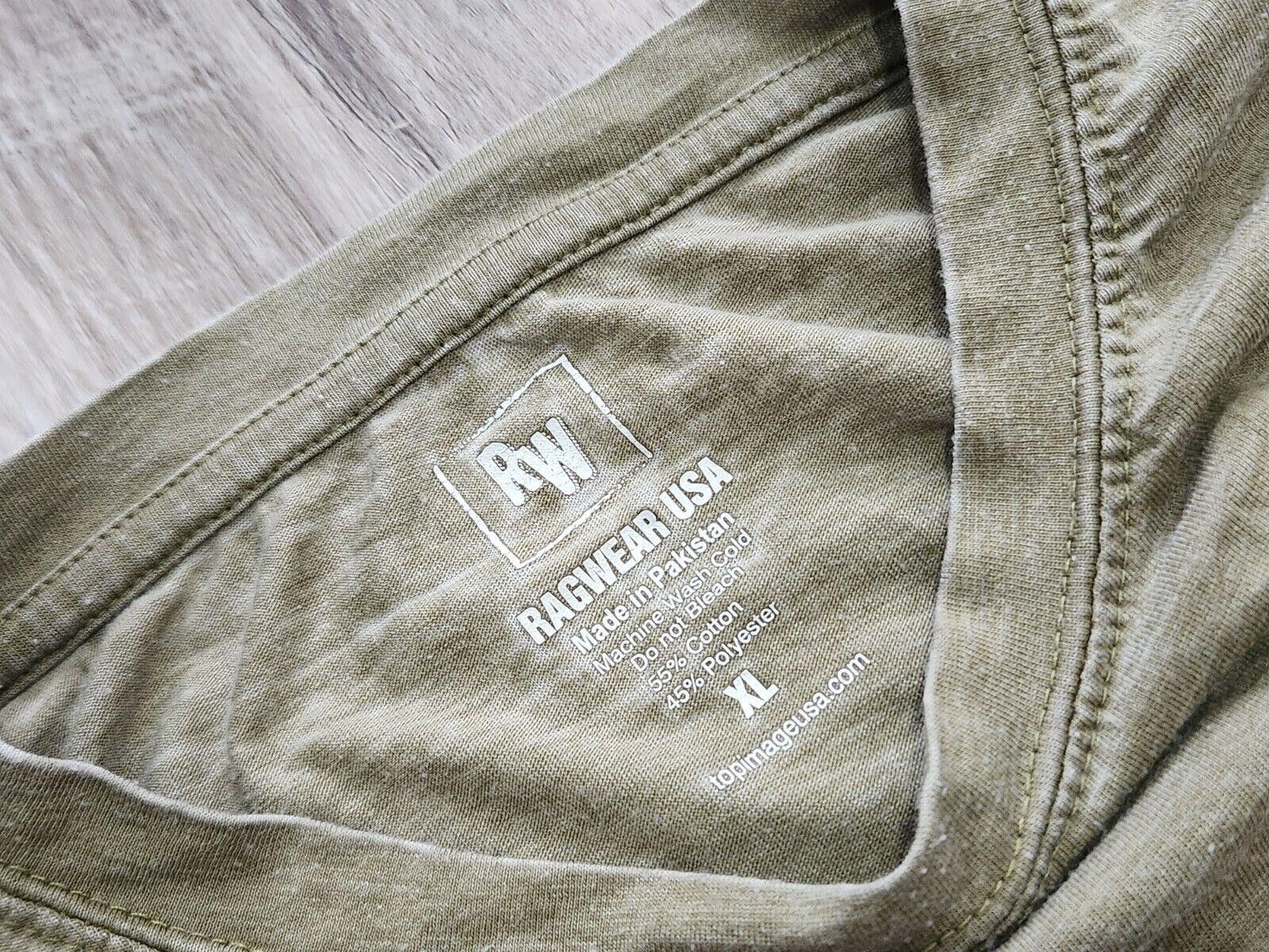 Designer Ragwear Usa Crop Top Shirt XL Green Rocky Mountain Park Size XL / US 12-14 / IT 48-50 - 6 Thumbnail