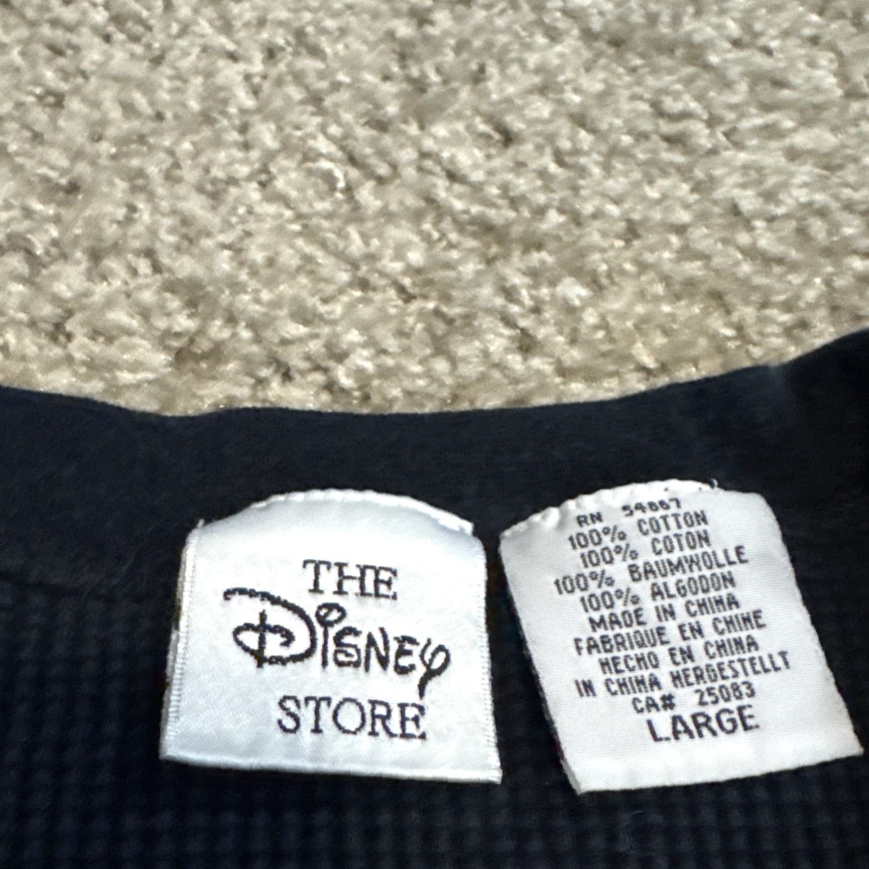 Disney VINTAGE Disney Eeyore Tigger Black Long Sleeve Thermal T-Shirt Large Unisex Adults 90s Size US L / EU 52-54 / 3 - 4 Thumbnail