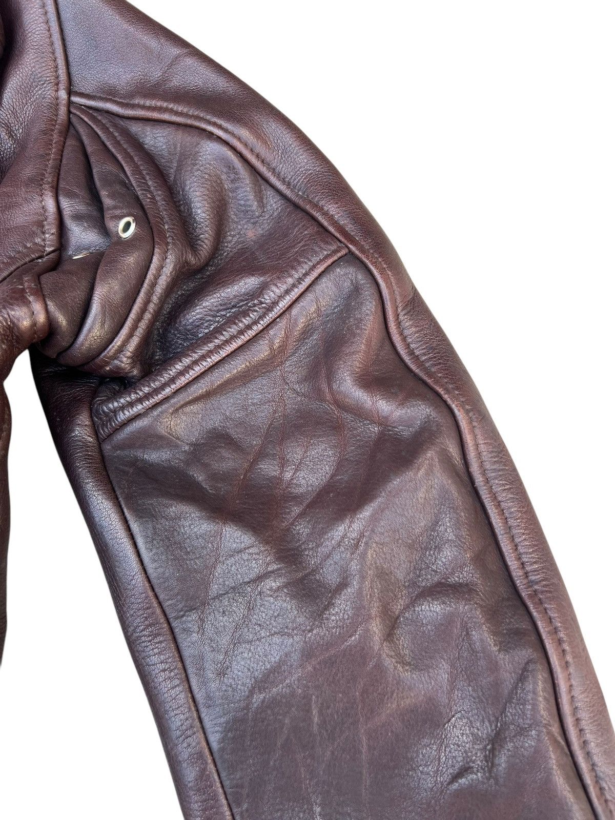 Indian Motorcycle RARE! 60s 70s Indian Motorcycle Embroidery Leather Jacket Size US S / EU 44-46 / 1 - 24 Thumbnail