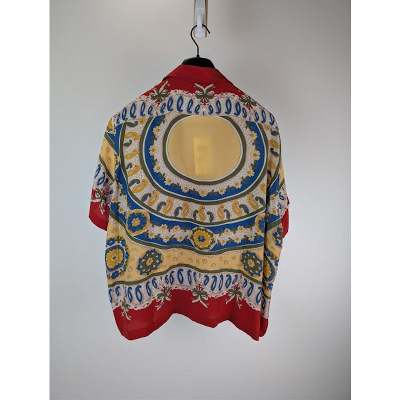 Bode o1rshd1 Bricolage Short Sleeve Shirt in Red Size US XXL / EU 58 / 5 - 9 Thumbnail
