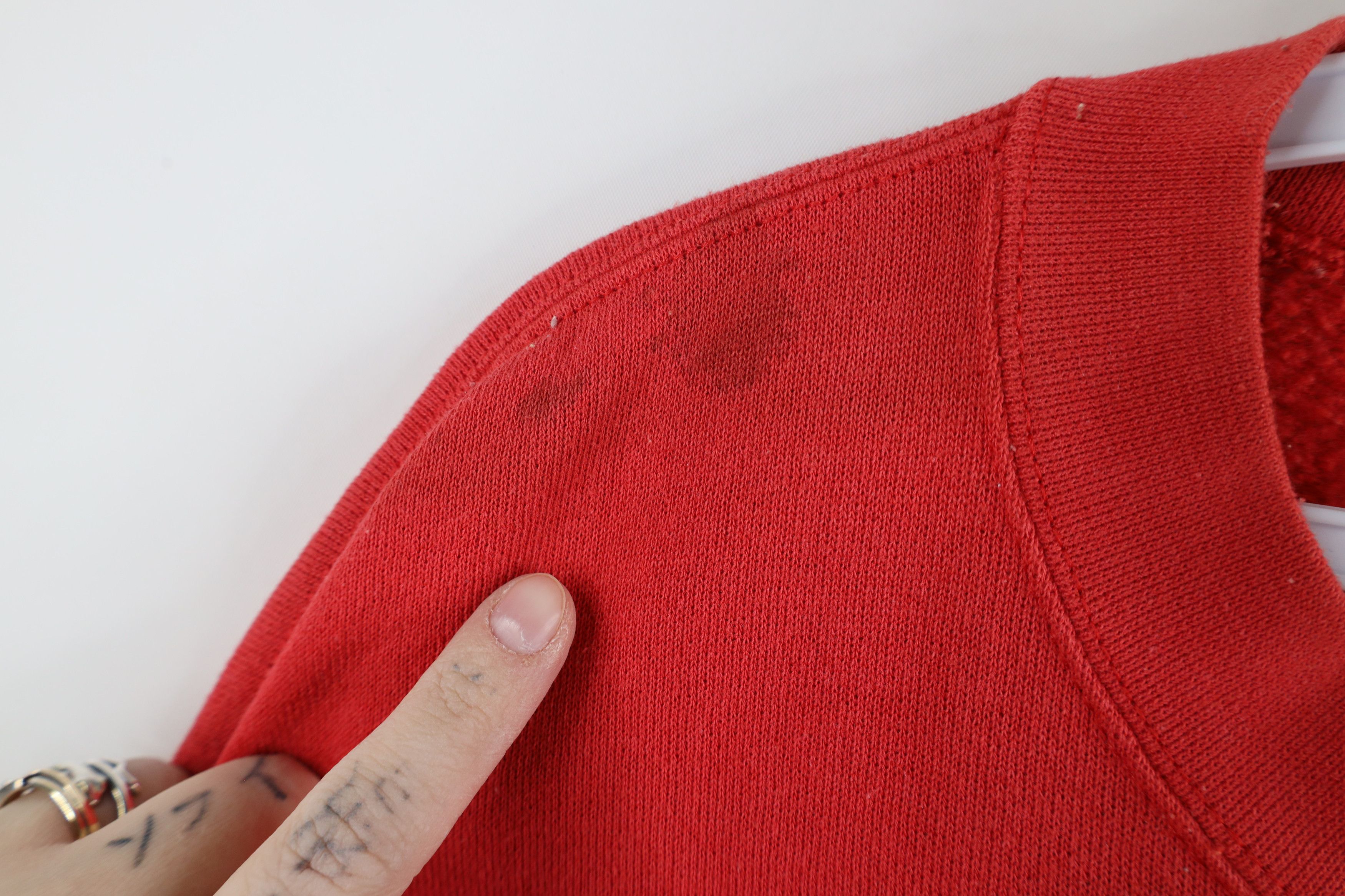 Vintage Vintage 90s Detroit Red Wings Hockey Crewneck Sweatshirt Red Size US XXL / EU 58 / 5 - 7 Thumbnail