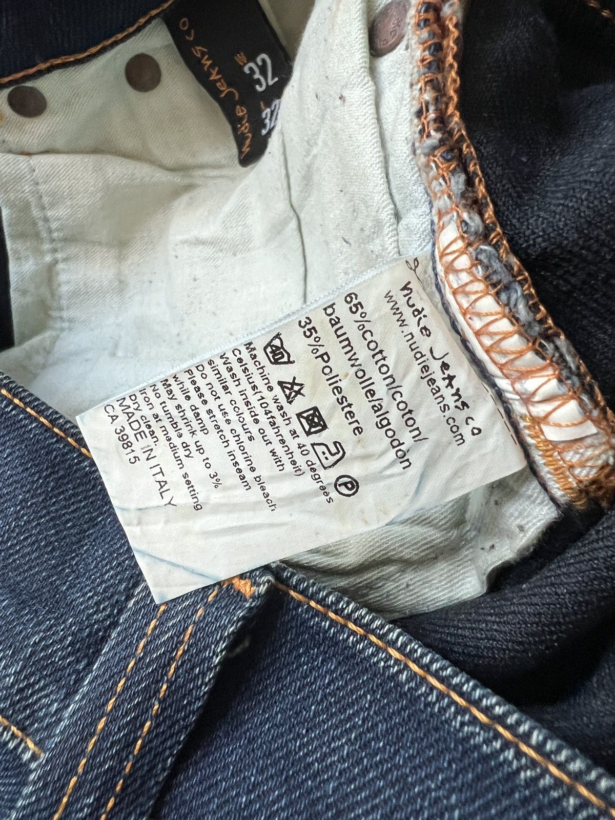 Nudie Jeans Nudie Jeans Cat Washing Slim Denim Hedi Slimane Dior Homme Size US 32 / EU 48 - 13 Thumbnail