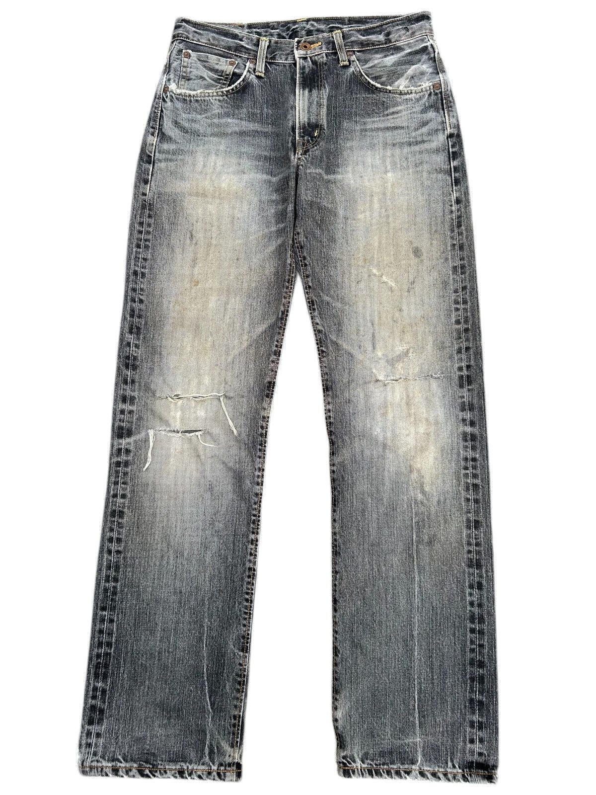 Kapital Thrashed Vintage Edwin 505ZX Selvedge Denim Jeans Size US 31 - 1 Thumbnail