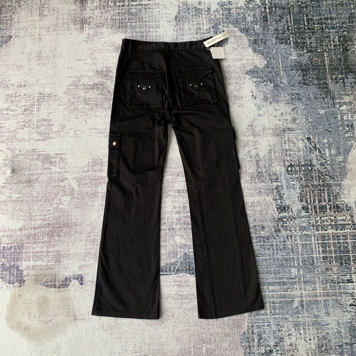 semantic design bondage flare cargo pant DEADSTOCK Semantic Design
