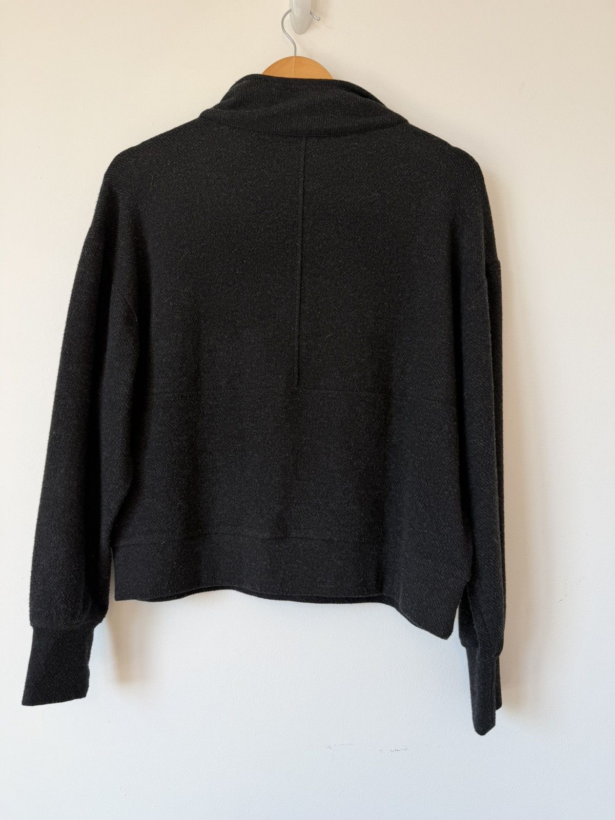 Faherty Cropped Textured Quarter Zip Pullover / Minimal Boxy Sweater Size US S / EU 44-46 / 1 - 5 Thumbnail