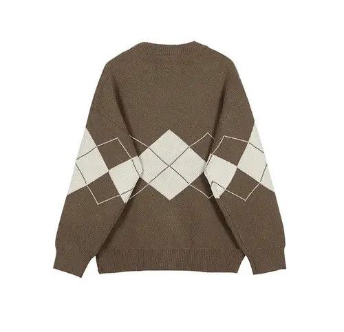 Other Argyle Knit Cardigan Sweater Pullover Size US M / EU 48-50 / 2 - 2 Thumbnail