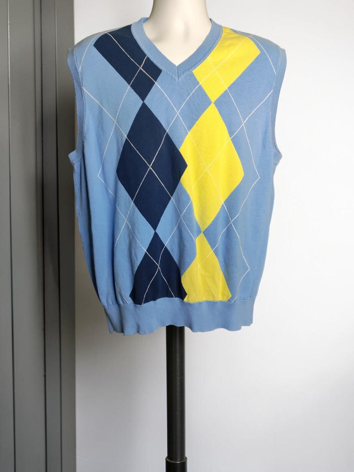 PGA Tour PGA TOUR Argyle Sweater Vest Size XXL Size US XXL / EU 58 / 5 - 3 Thumbnail