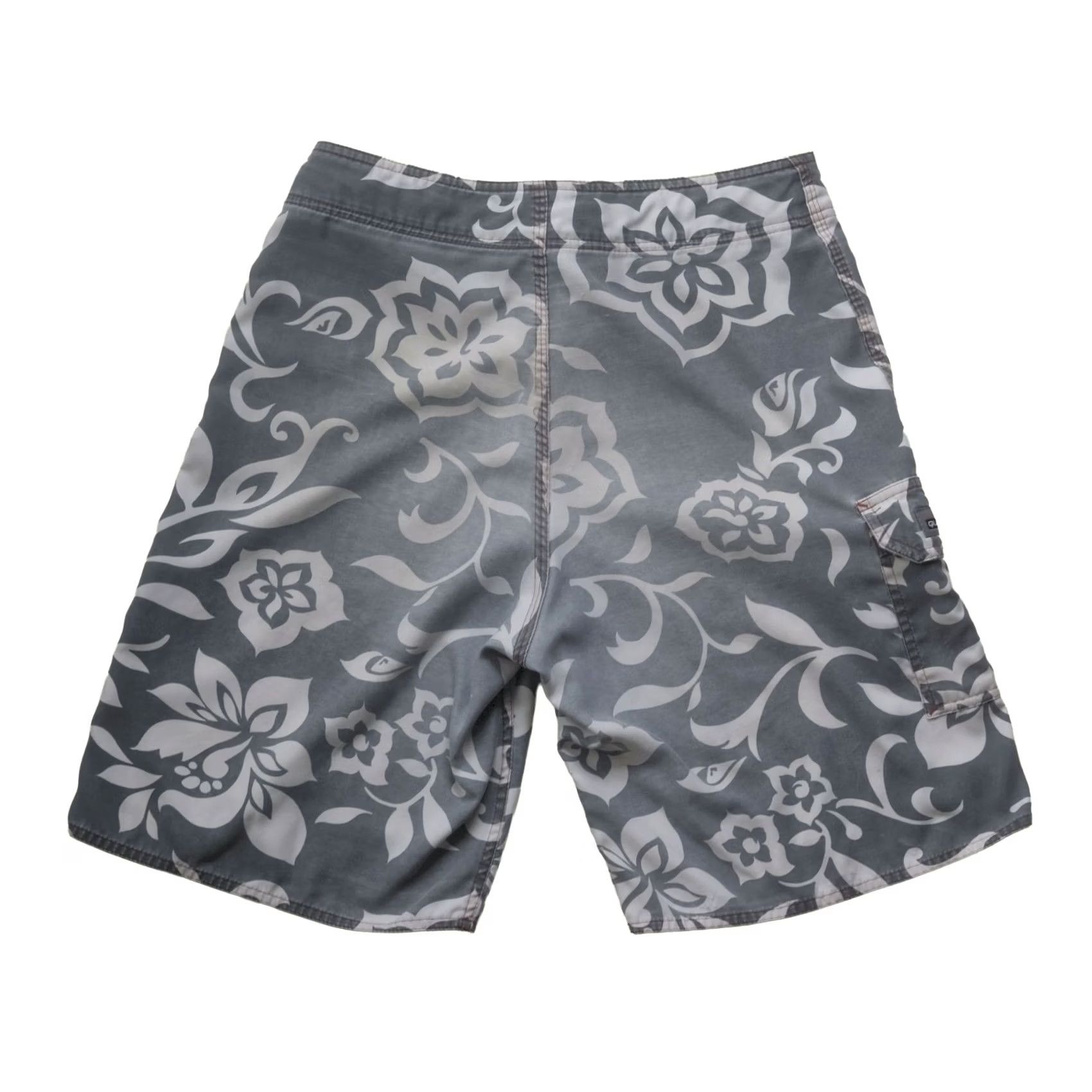 Quiksilver VINTAGE Quiksilver BOARD SHORTS XL Gray SURF ACTIVE 90s Y2K RETRO ALL OVER PRINT Mens Size US 36 / EU 52 - 3 Thumbnail