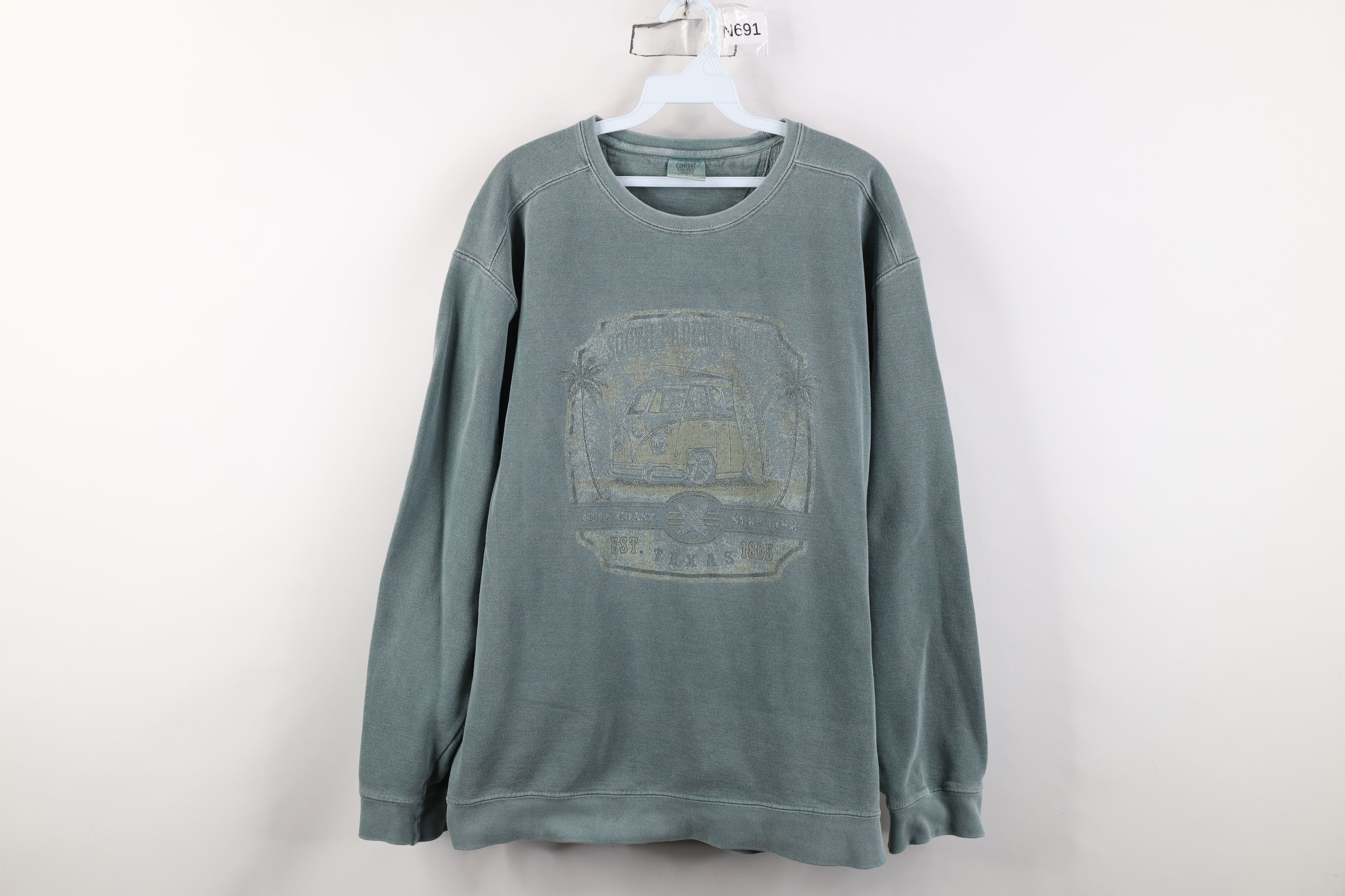 Vintage Vintage 90s Y2K Streetwear South Padre Island Sweatshirt Size US L / EU 52-54 / 3 - 1 Thumbnail