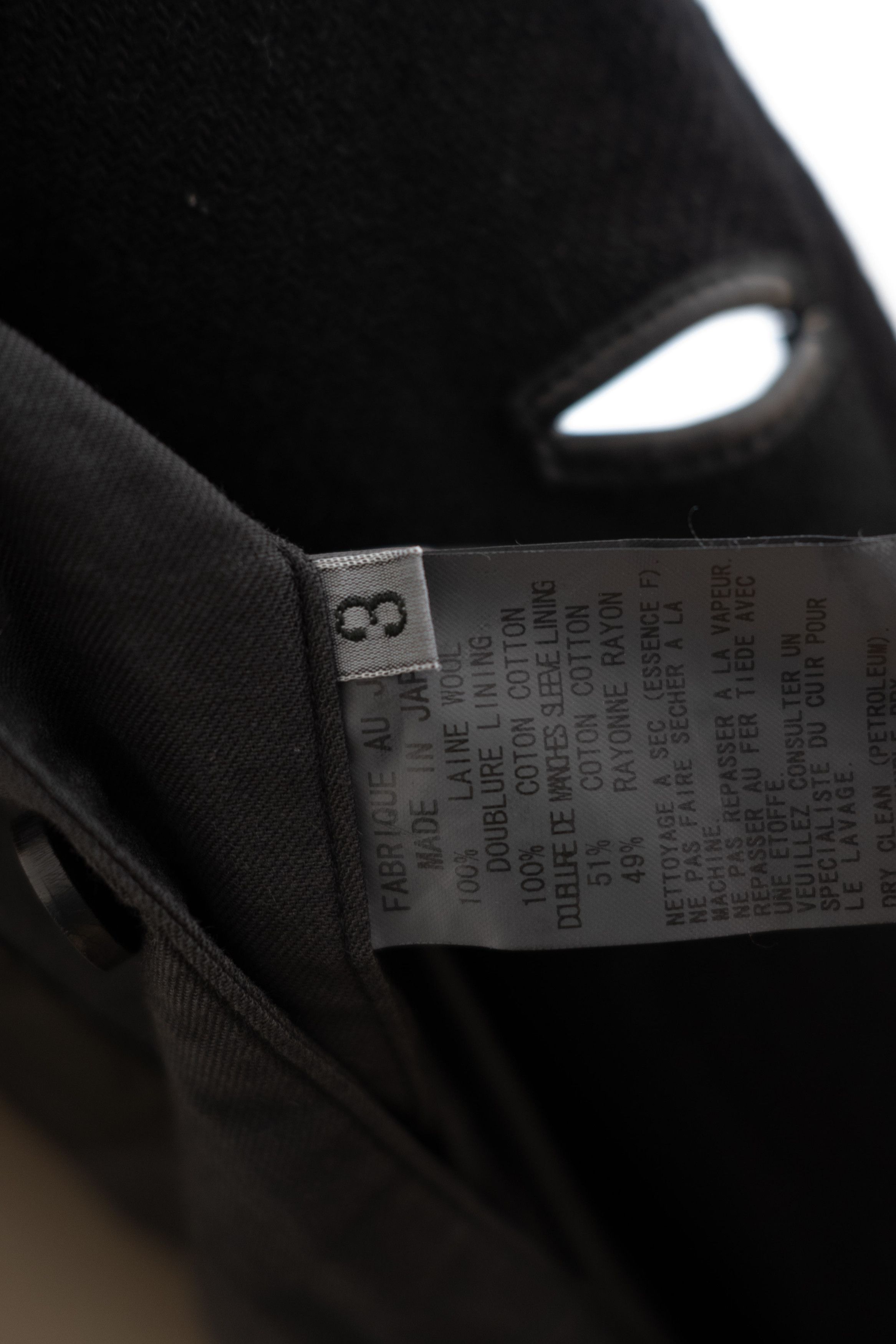 Yohji Yamamoto AW2006 YOHJI YAMAMOTO Y’S WOOL LEATHER TRIM COAT Size US L / EU 52-54 / 3 - 13 Thumbnail