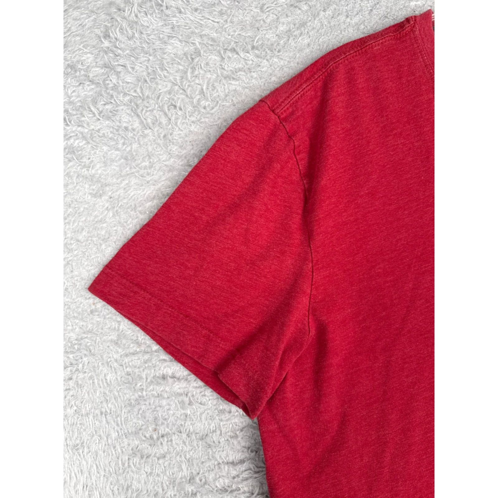 Tommy Hilfiger Tommy Hilfiger Shirt Adult Large Red Short Sleeve V-Neck 100% Cotton Embroidered Logo Men's T‑Shirt Size US L / EU 52-54 / 3 - 3 Thumbnail