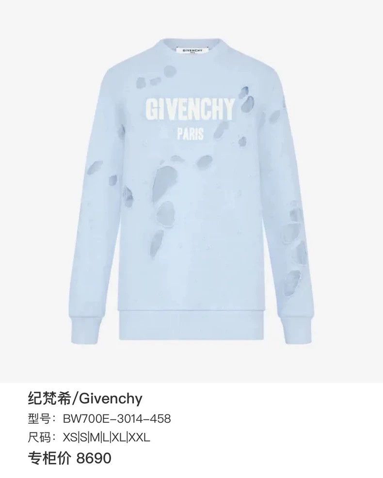 Givenchy Givenchy Distressed Hoodie O0618 2506-Nextarrow Size US M / EU 48-50 / 2 - 6 Thumbnail