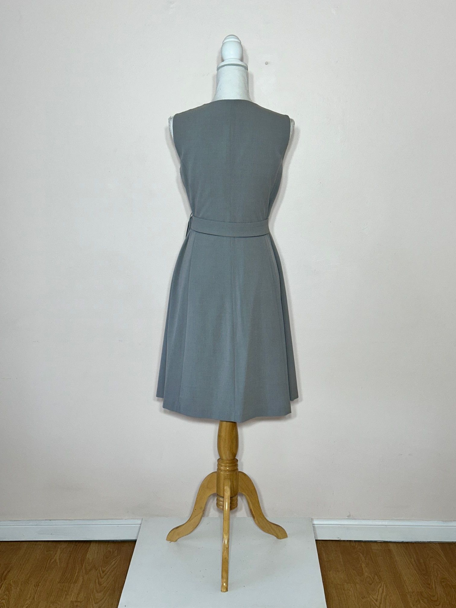 Calvin Klein Gray Wrap Coat Dress Size 8 Size M / US 6-8 / IT 42-44 - 3 Thumbnail