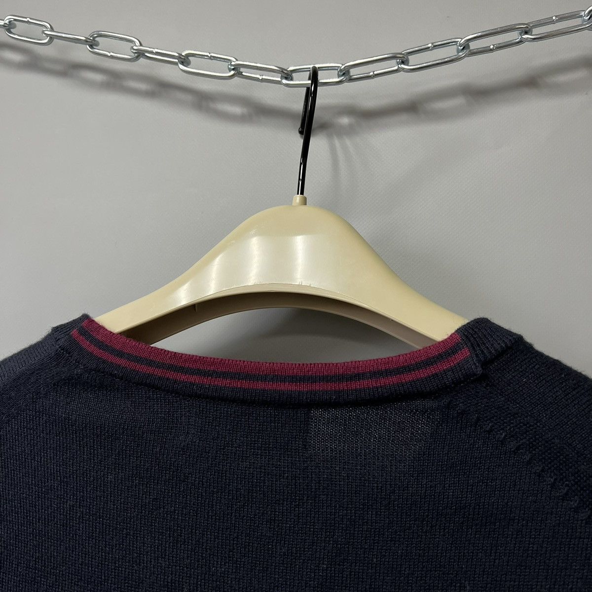 Fred Perry × Vintage Fred Perry Merino Wool Vest y2k men’s navy Size US XL / EU 56 / 4 - 11 Thumbnail