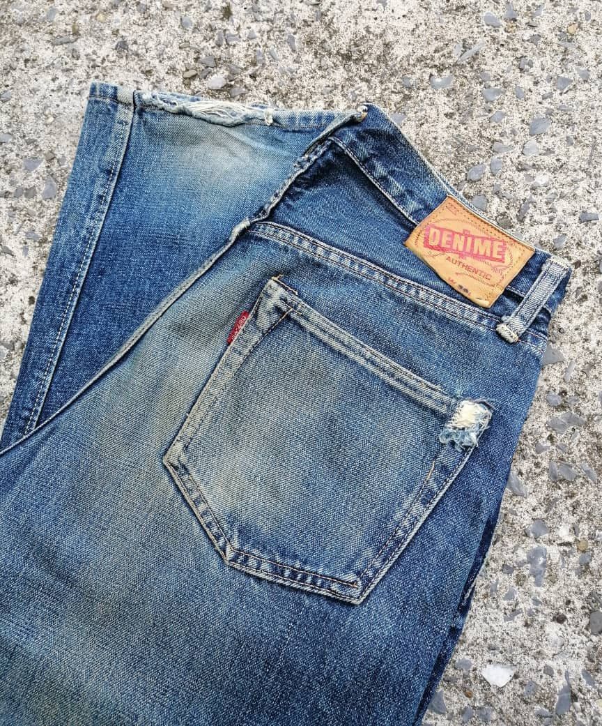 Denime × Japanese Brand Denime Made In Japan Selvedge Distressed Denim Jeans Size US 28 / EU 44 - 10 Thumbnail