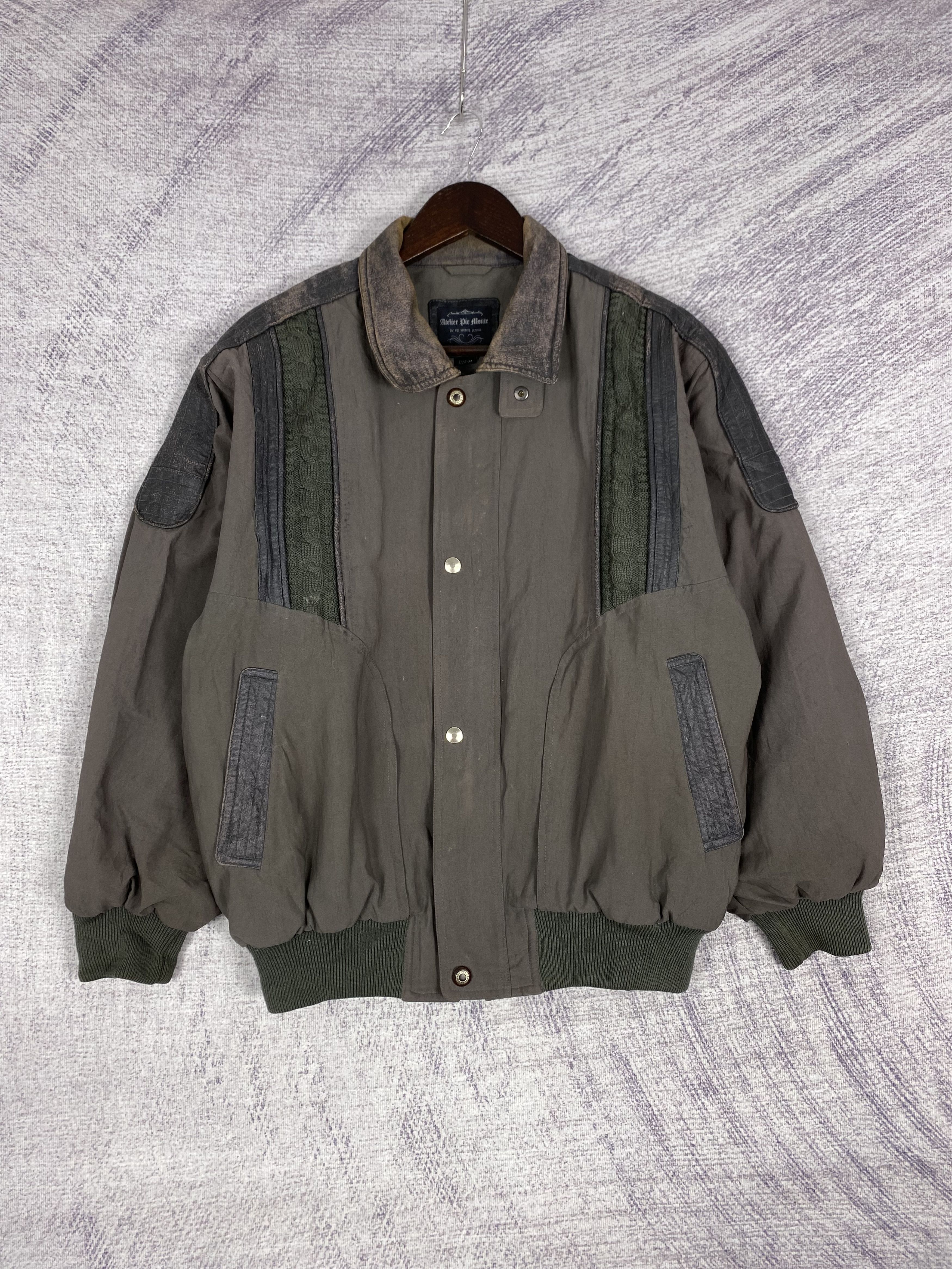Japanese Brand Vintage Atelier Die Monte Zip Up Bomber Jacket Size US M / EU 48-50 / 2 - 1 Thumbnail