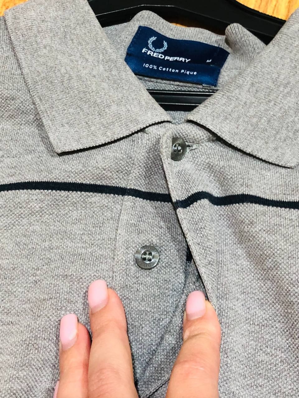 T-Shirt Size M Y2K Logo Fred Perry Vintage Polo