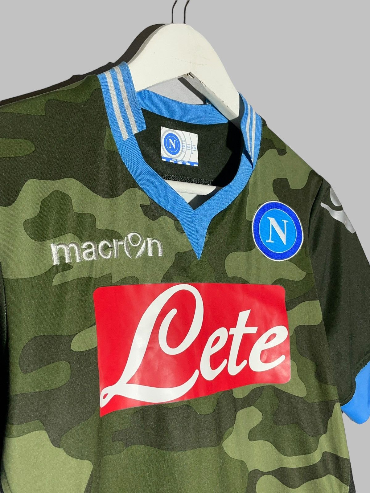 Macron SSC Napoli Macron 2013/14 Away League Champion Soccer Jersey Size US XS / EU 42 / 0 - 3 Thumbnail