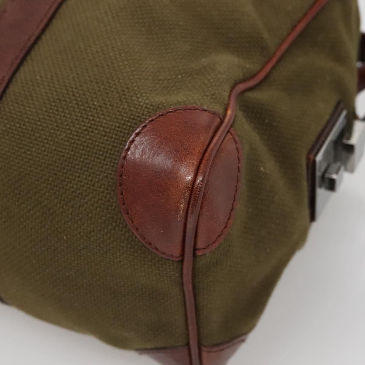 Gucci GUCCI Hand Bag Canvas Leather Khaki Brown Size ONE SIZE - 12 Thumbnail
