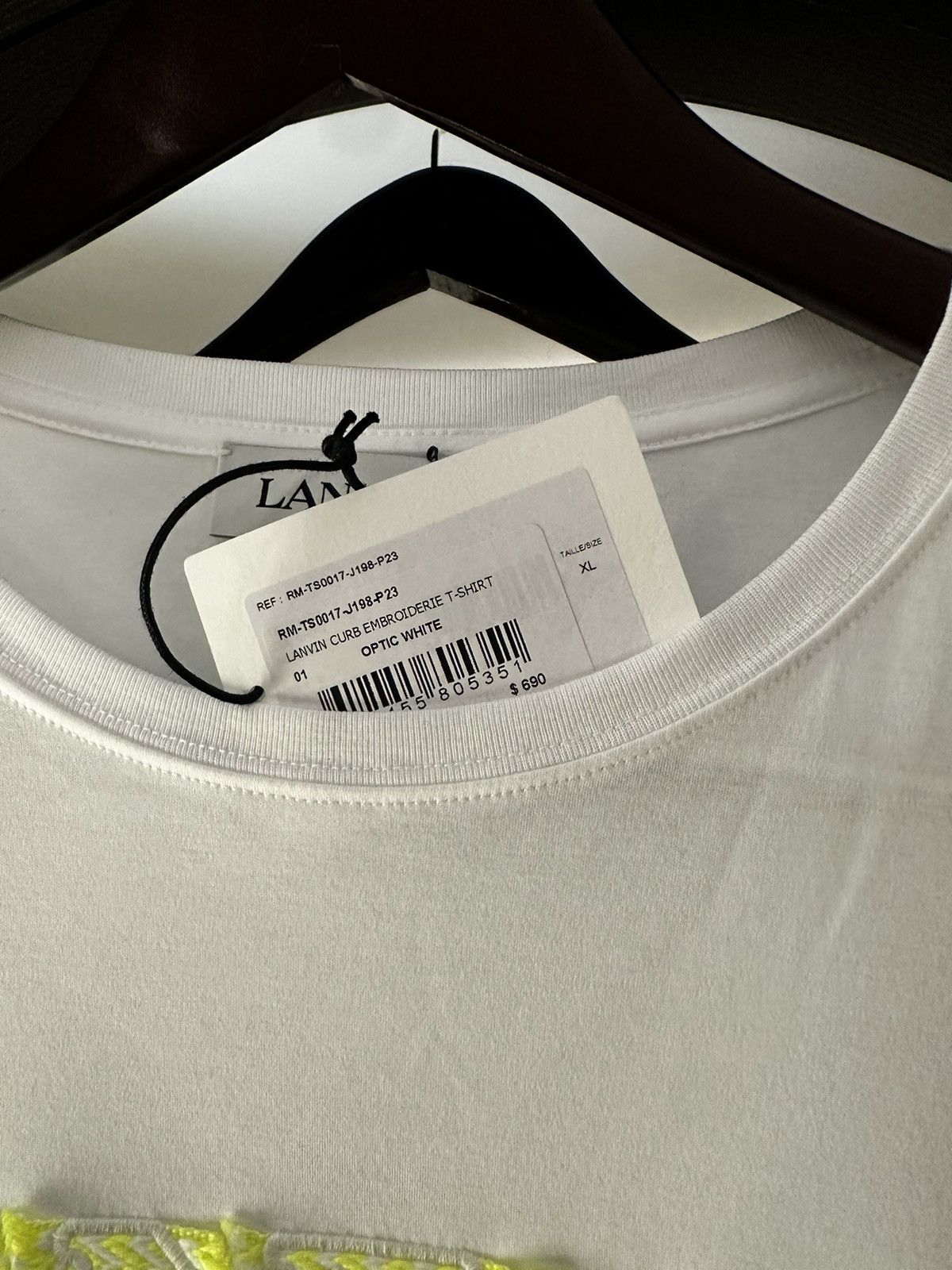 Lanvin Lanvin Curb Shoestring T-Shirt Size US XL / EU 56 / 4 - 7 Thumbnail