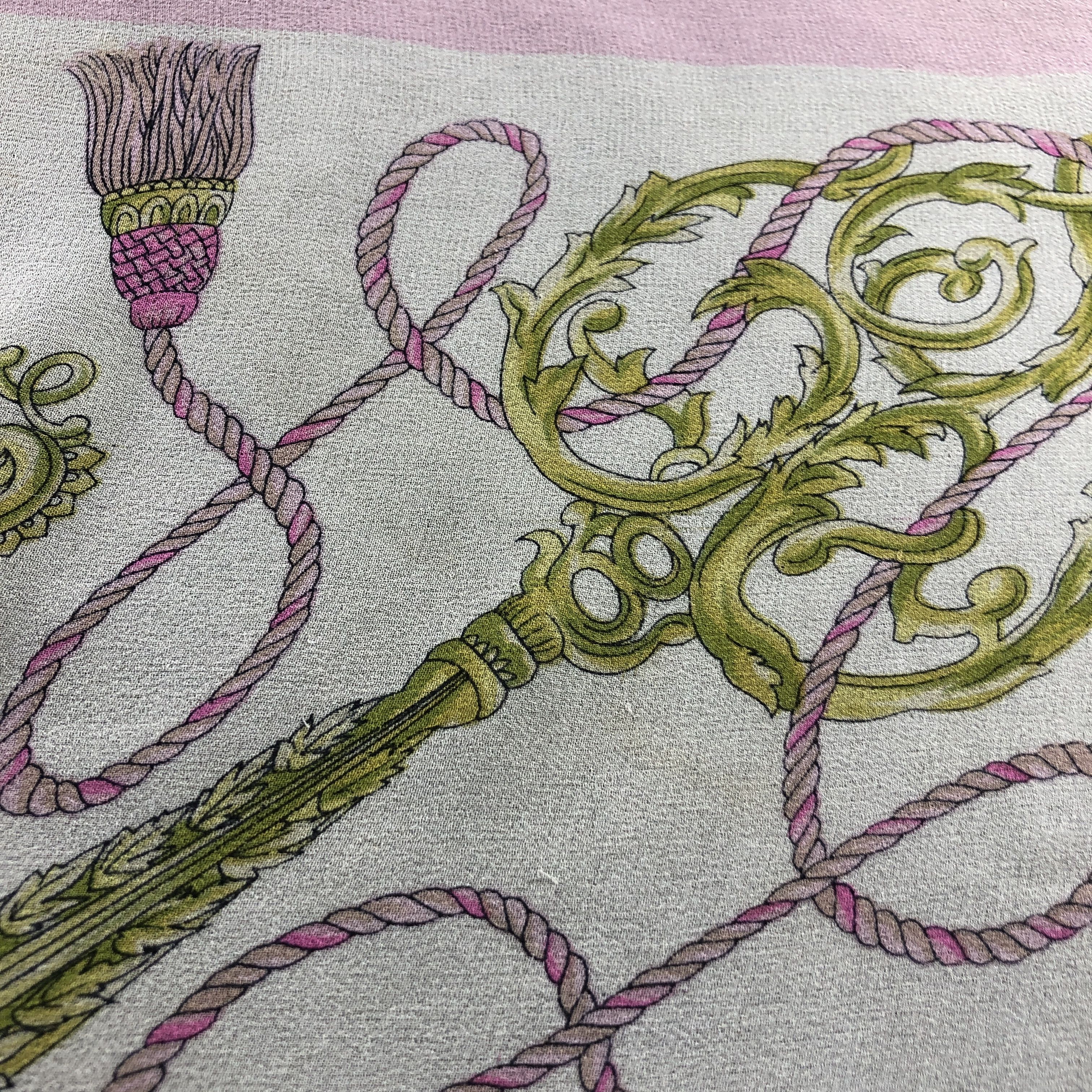 Vintage Les Clefs Silk Scarf M1353 Size ONE SIZE - 6 Thumbnail