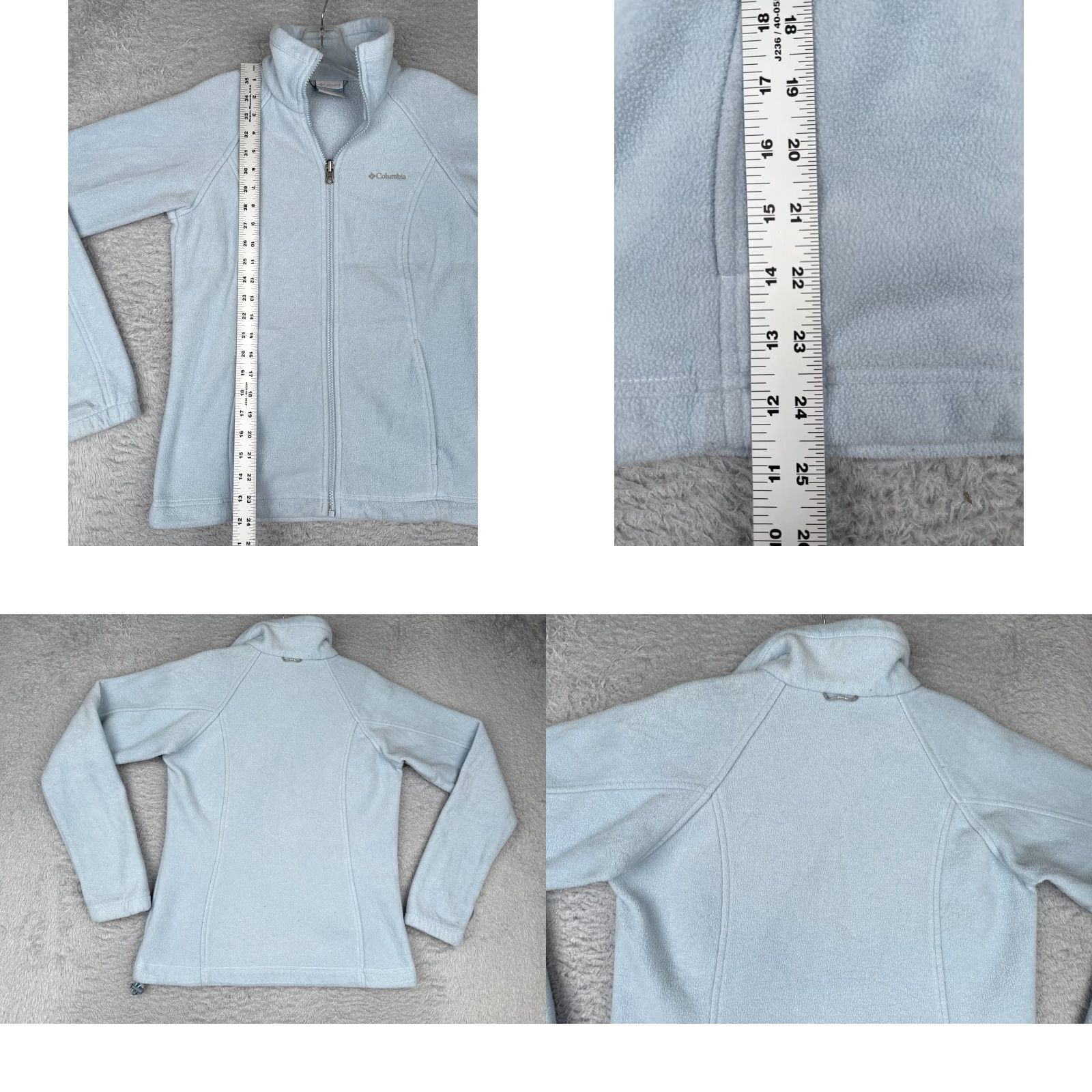 Vintage Columbia Jacket Women Small Blue Interchange Full Zip Fleece Pockets Mock Neck Size S / US 4 / IT 40 - 9 Thumbnail
