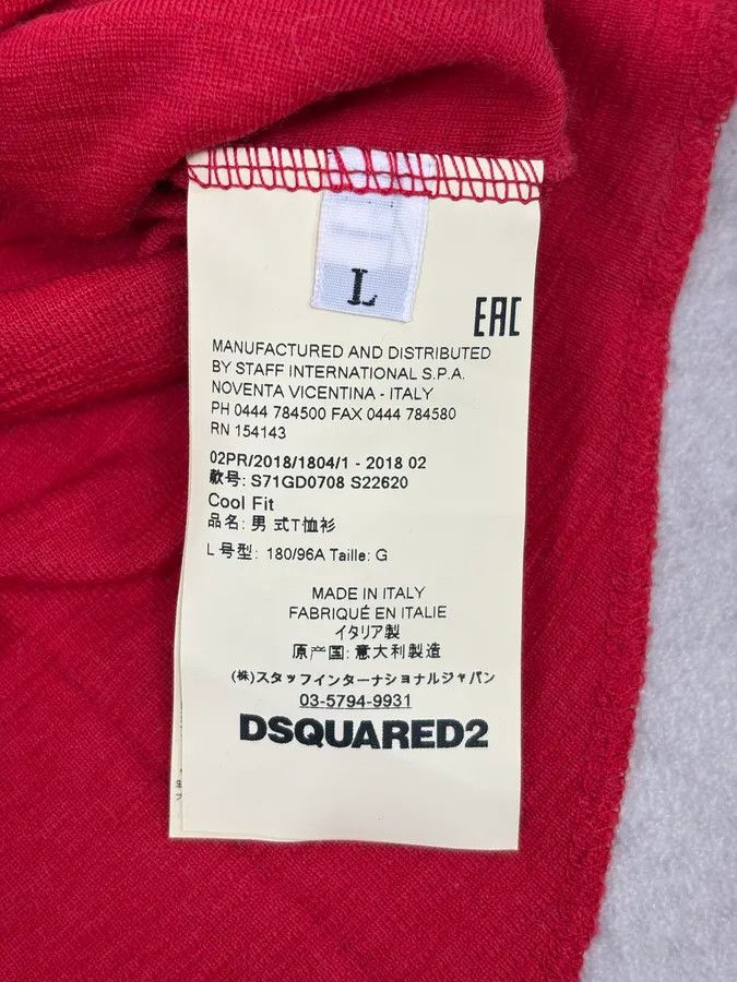 Dsquared2 AW2018 Dsquared2 Red Born To Ride T-Shirt Size US M / EU 48-50 / 2 - 11 Thumbnail