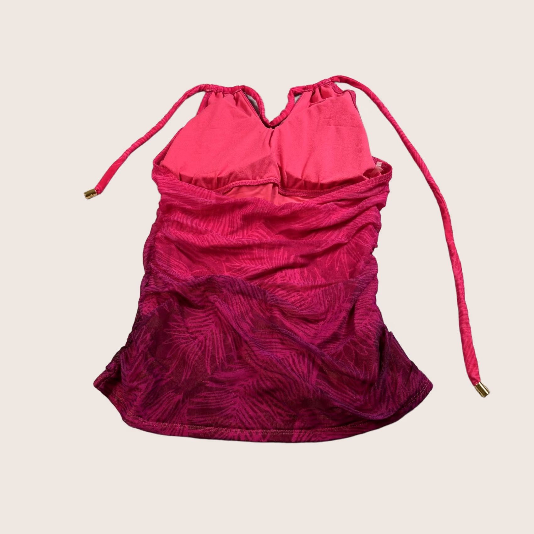 Ralph Lauren Lauren Ralph Lauren Tankini Swimsuit Top Womens Size 8 Pink Halter Beach Pool Size M / US 6-8 / IT 42-44 - 1 Thumbnail