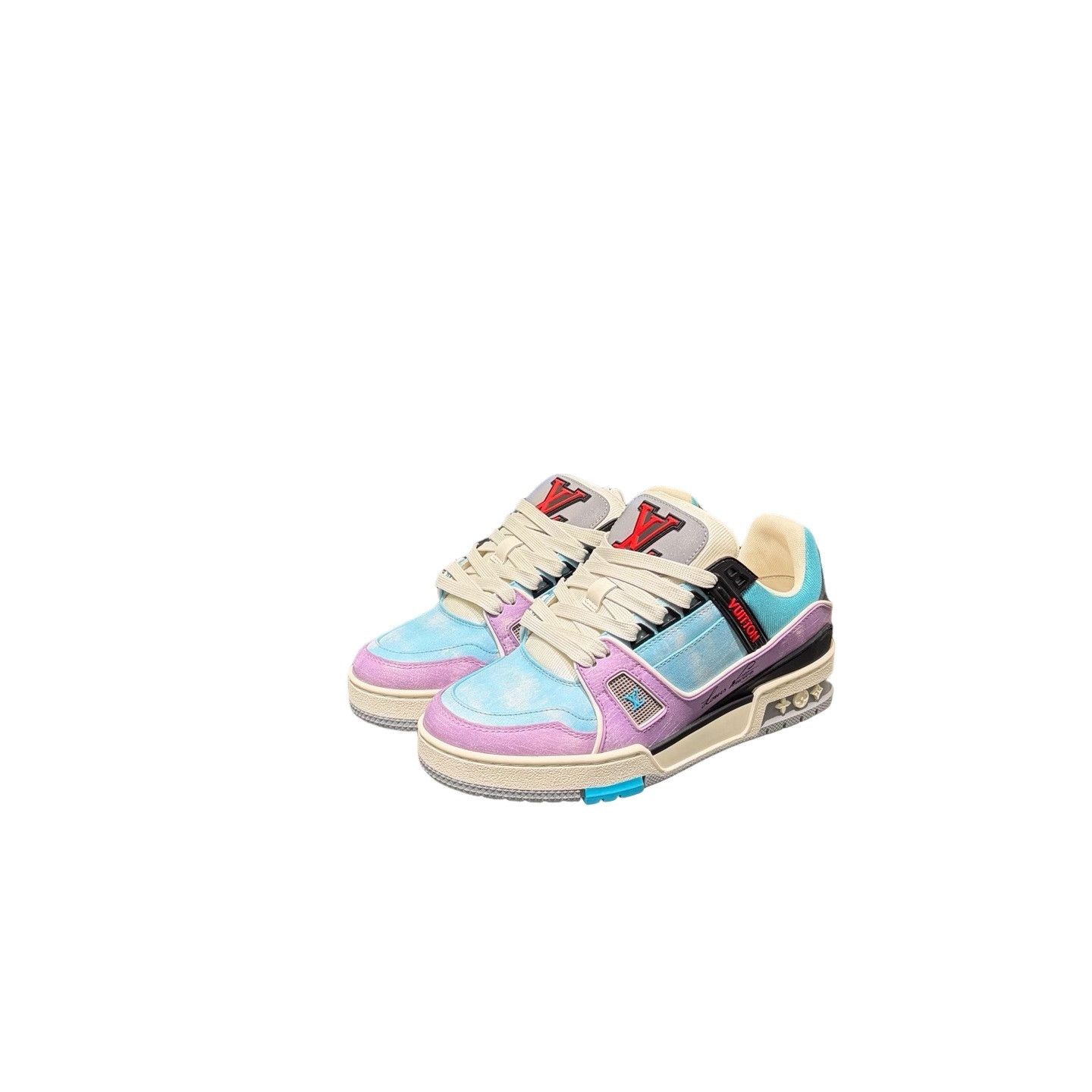 Louis Vuitton Louis Vuitton Trainer Macaron Low-Top Sneakers Size 36.5 Size US 6.5 / IT 36.5 - 1 Thumbnail
