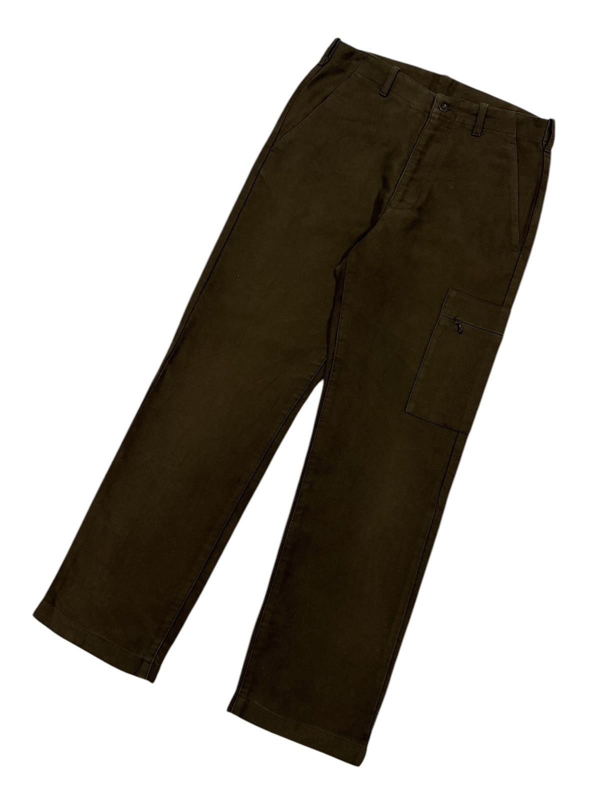 Vintage × Yohji Yamamoto Vtg🔥A.A.R Yohji Yamamoto Single Cargo Pocket Moleskin Pant Size US 30 / EU 46 - 7 Thumbnail