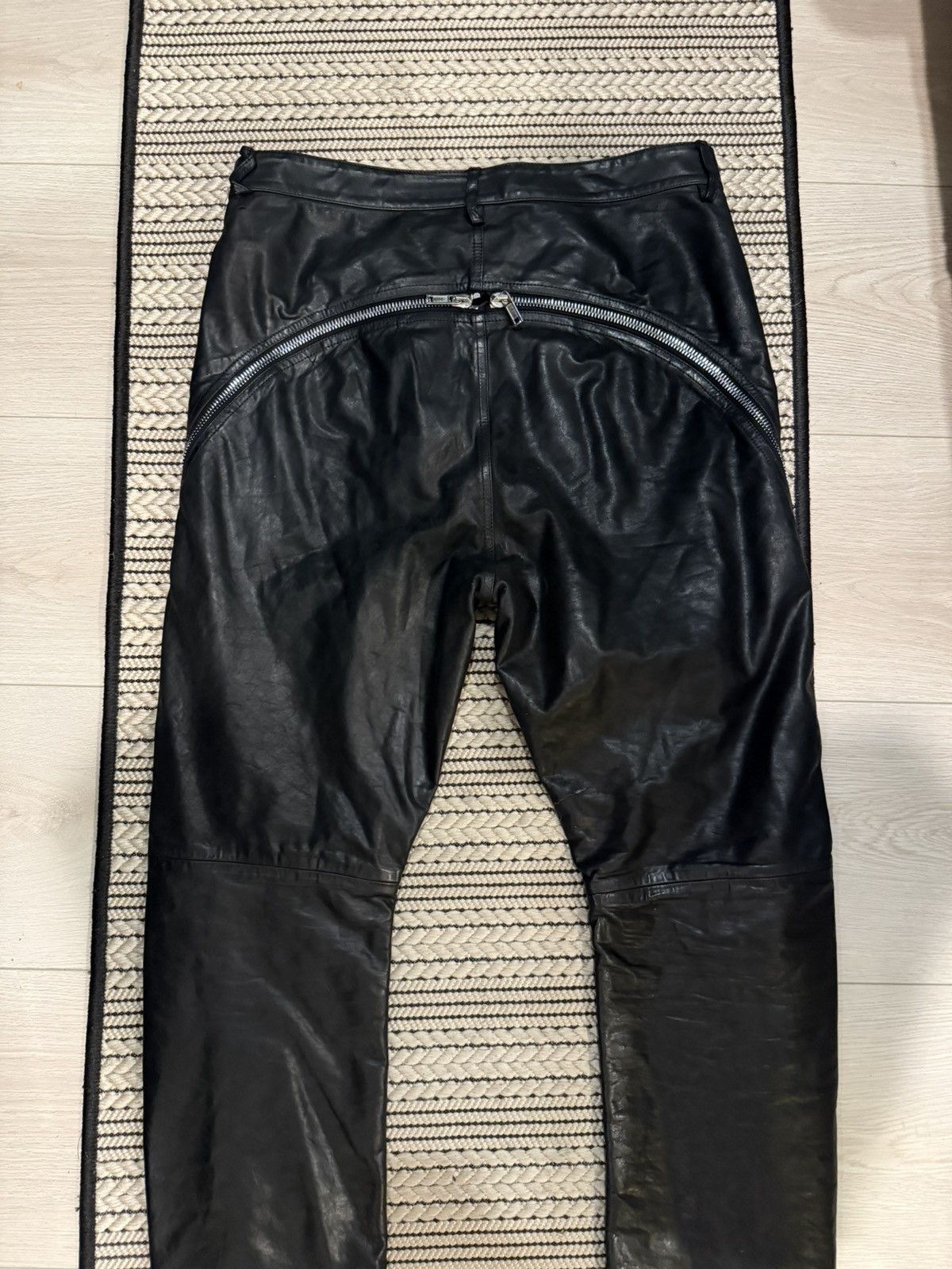 Rick Owens Rick Owens Leather Bolan Banana Size US 30 / EU 46 - 15 Thumbnail
